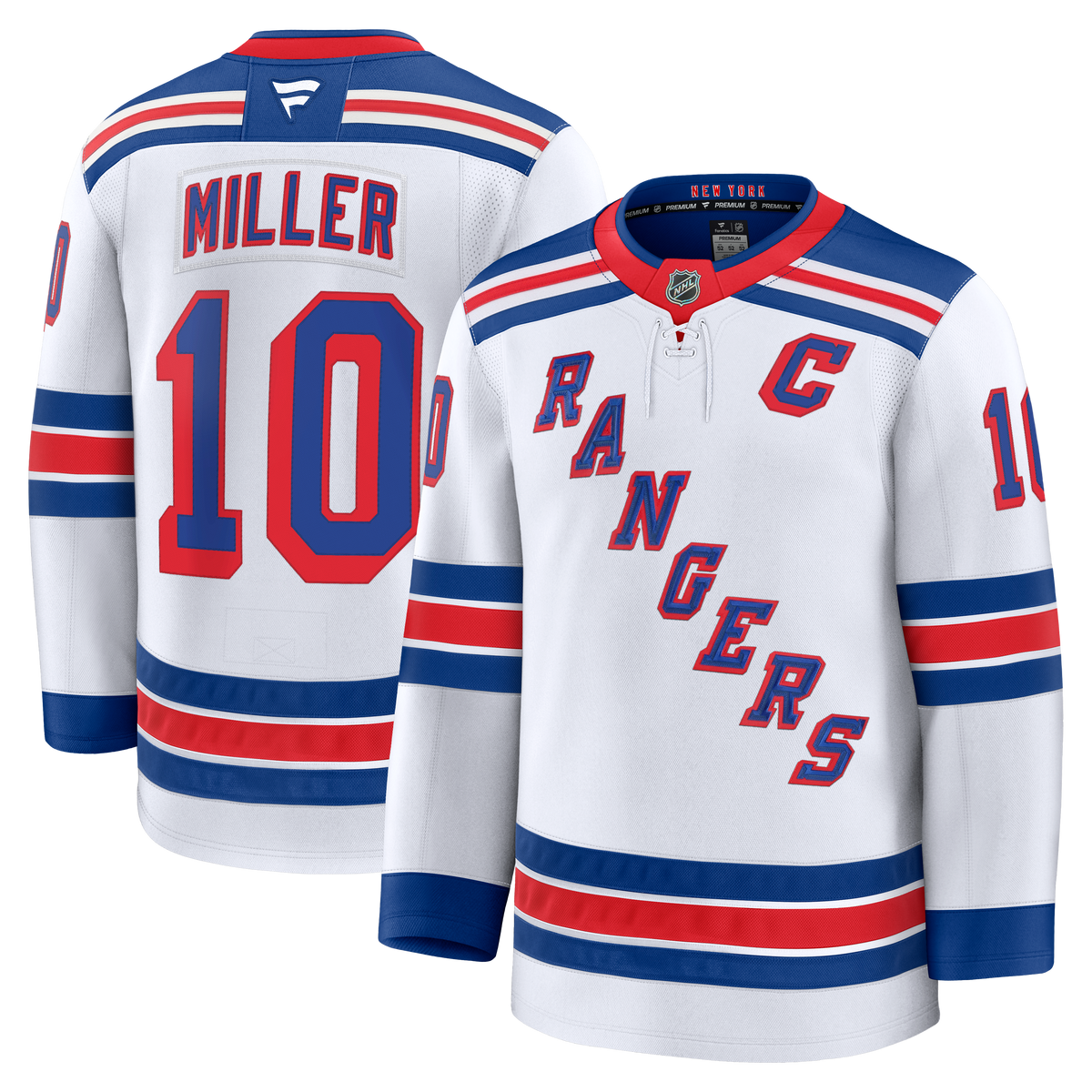 J.T. Miller New York Rangers Fanatics Premium Away Jersey