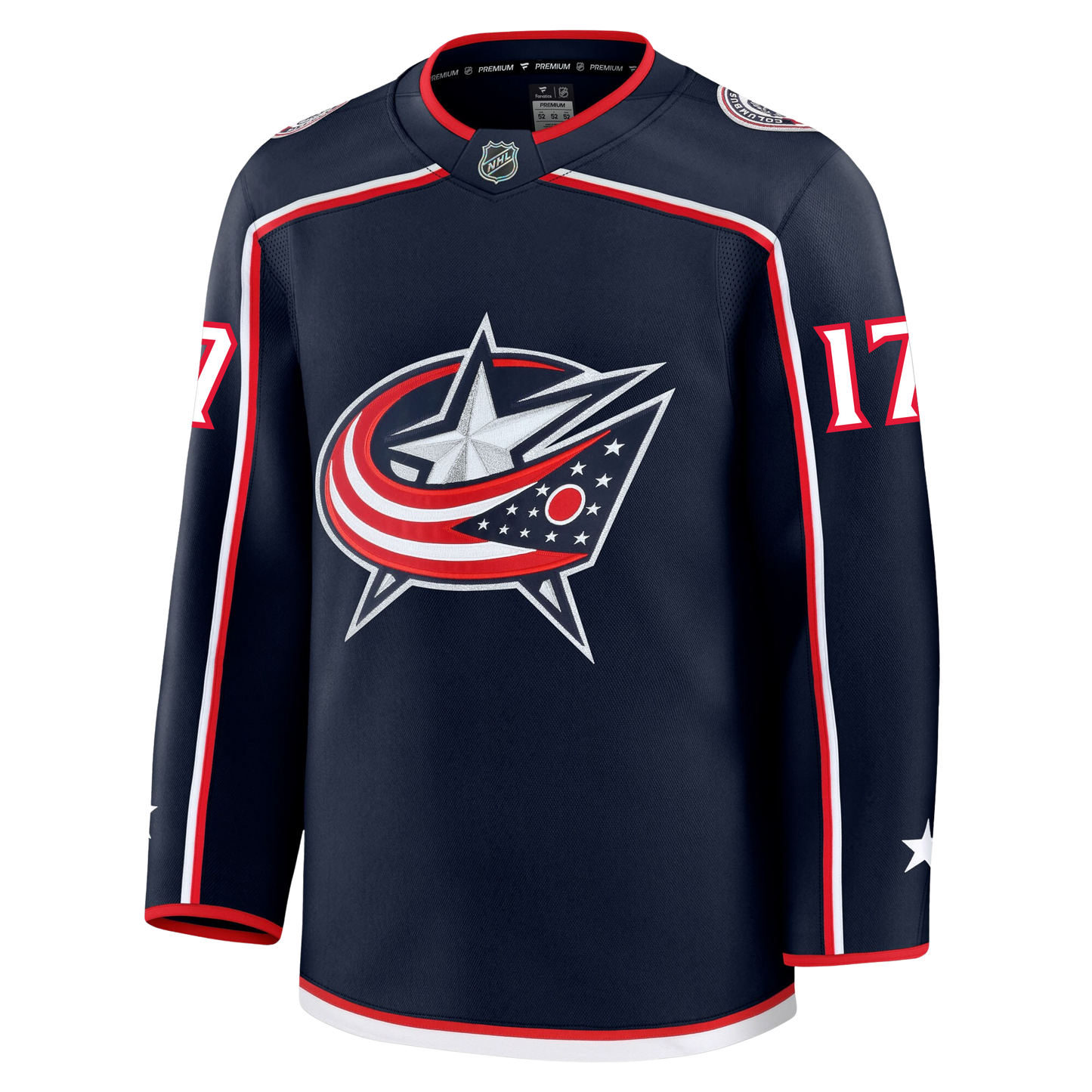 Justin Danforth Columbus Blue Jackets Fanatics Premium Home Jersey