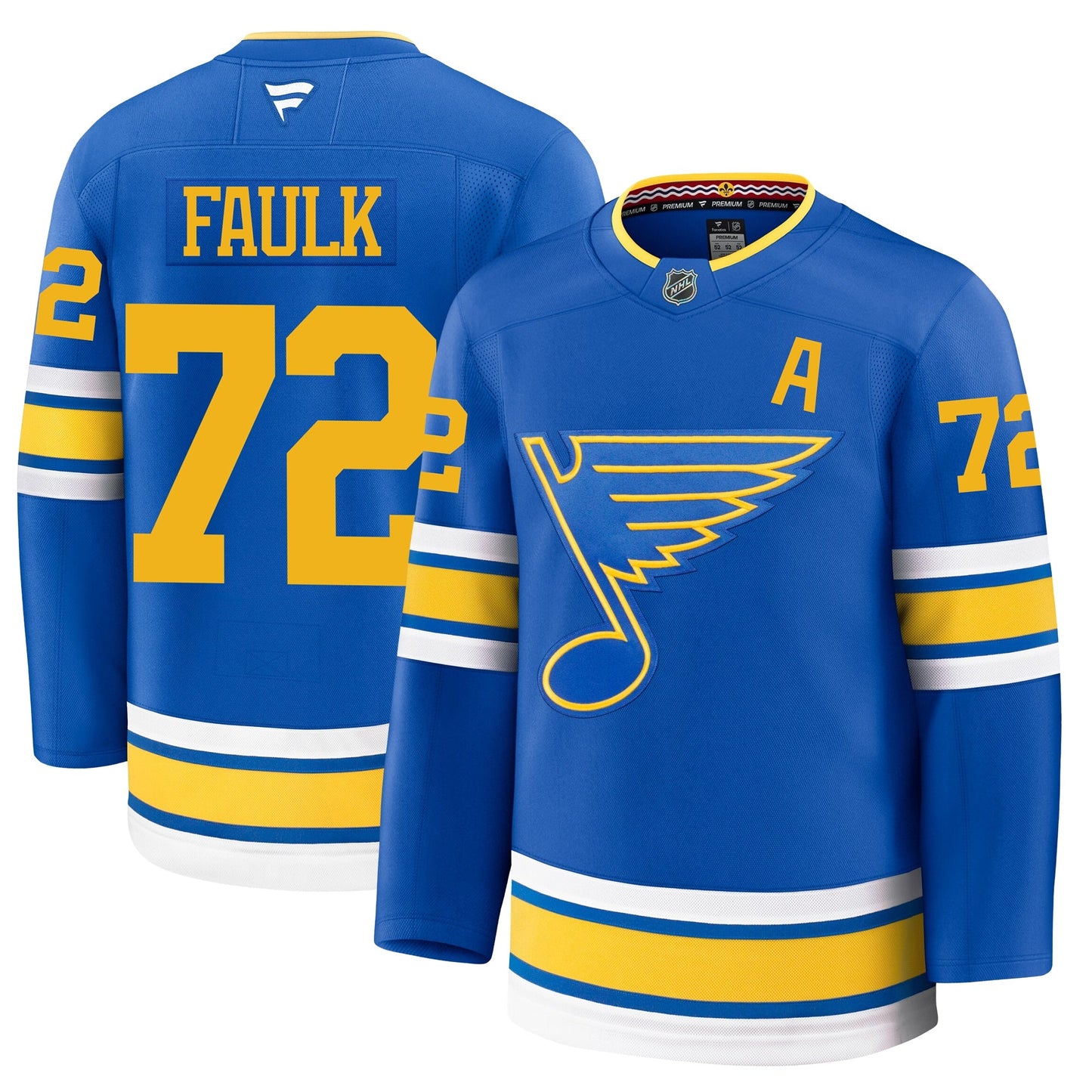 Justin Faulk St Louis Blues Fanatics Home Premium Jersey
