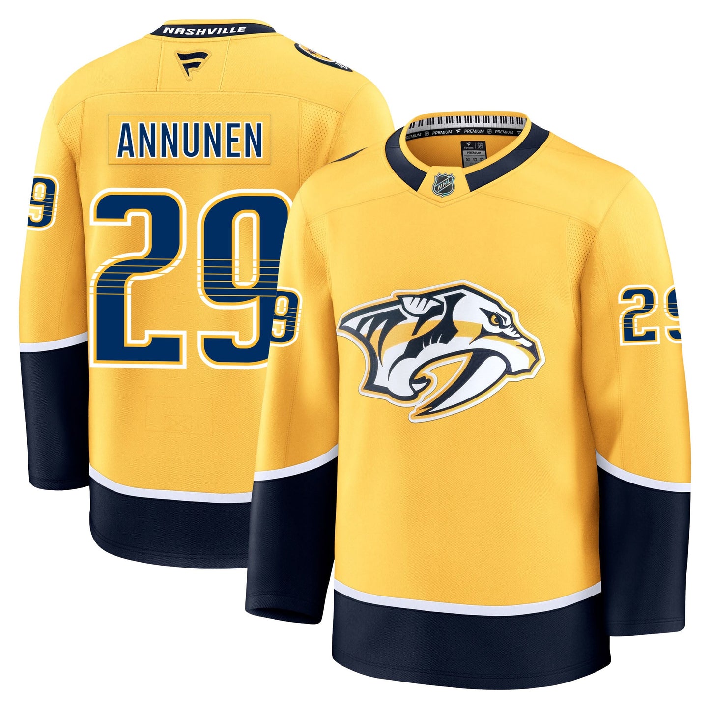 Justus Annunen Nashville Predators Fanatics Premium Home Jersey