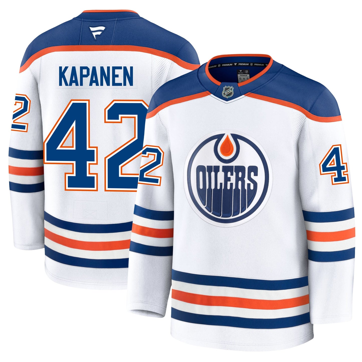 Kasperi Kapanen Edmonton Oilers Fanatics Premium Away Jersey