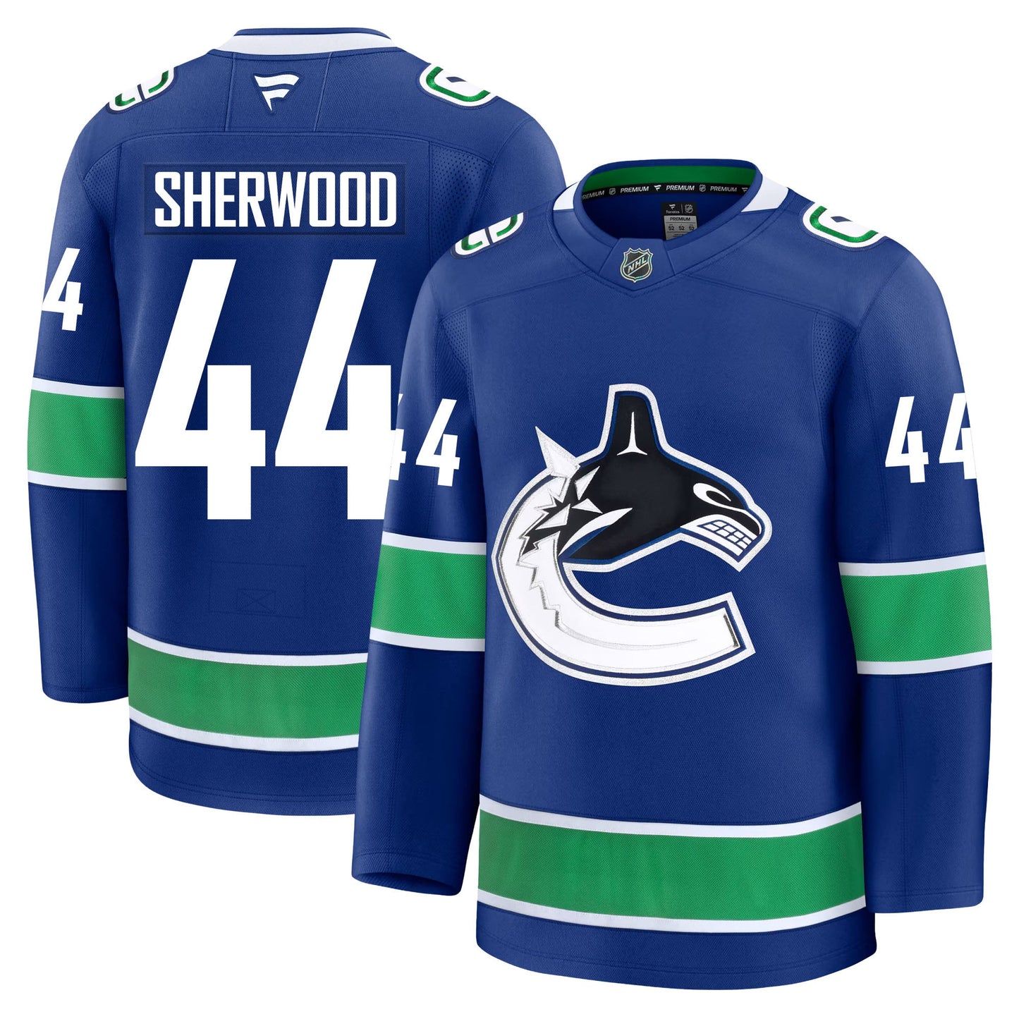 Kiefer Sherwood Vancouver Canucks Fanatics Premium Home Jersey
