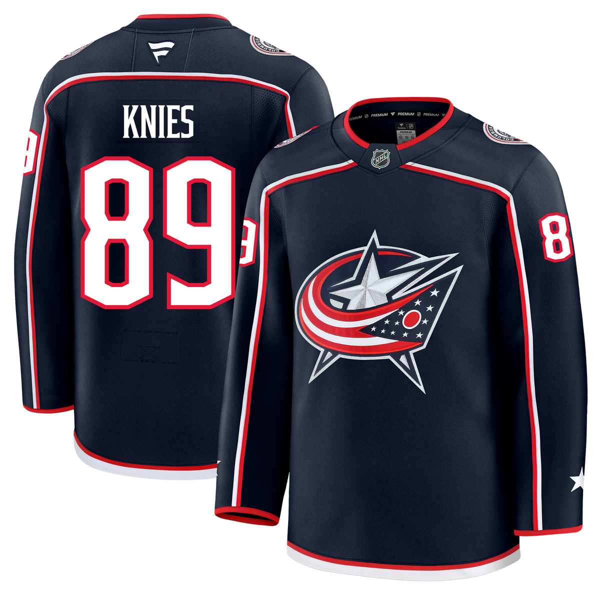 Matthew Knies Columbus Blue Jackets Fanatics Premium Home Jersey