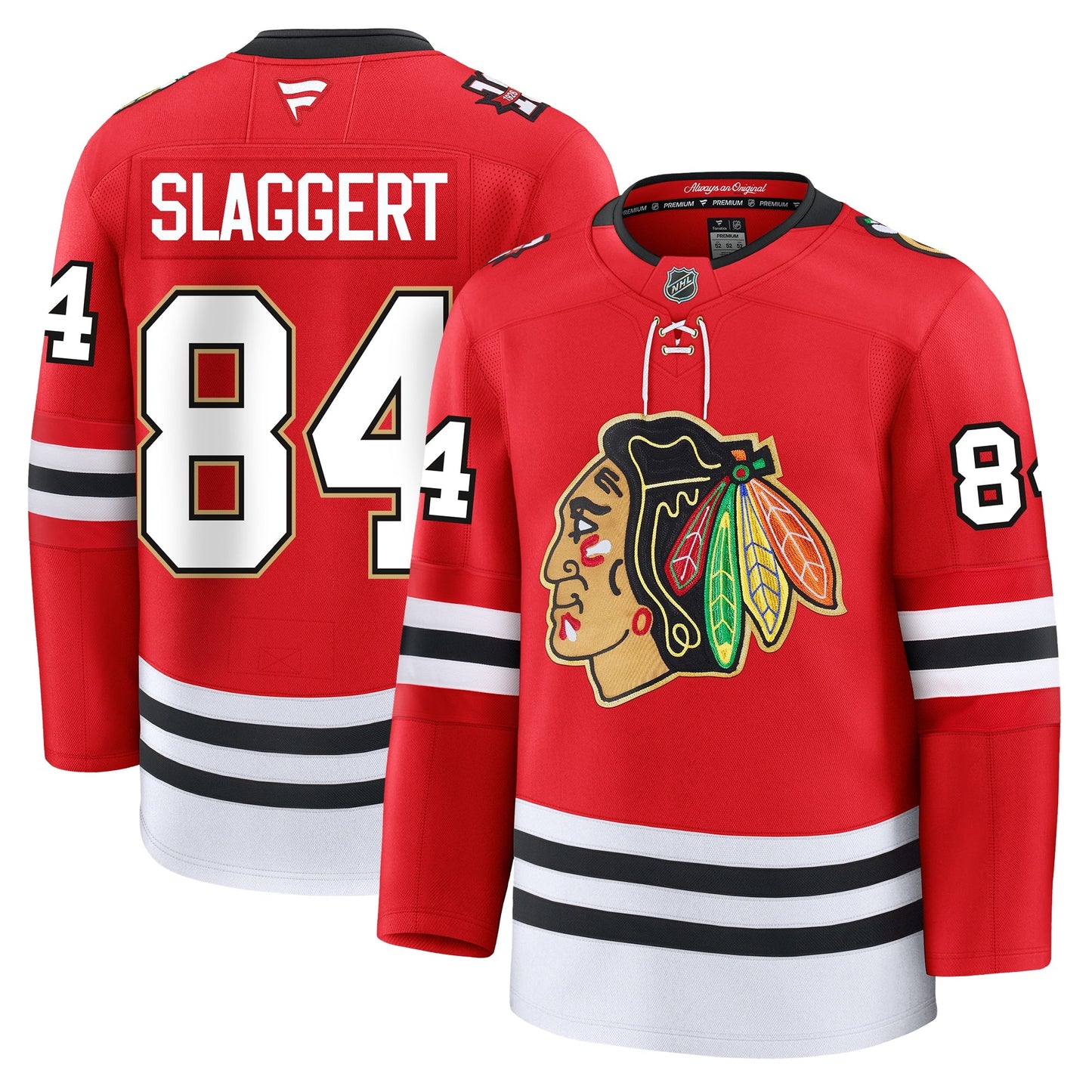 Landon Slaggert Chicago Blackhawks Fanatics Centennial Premium Jersey