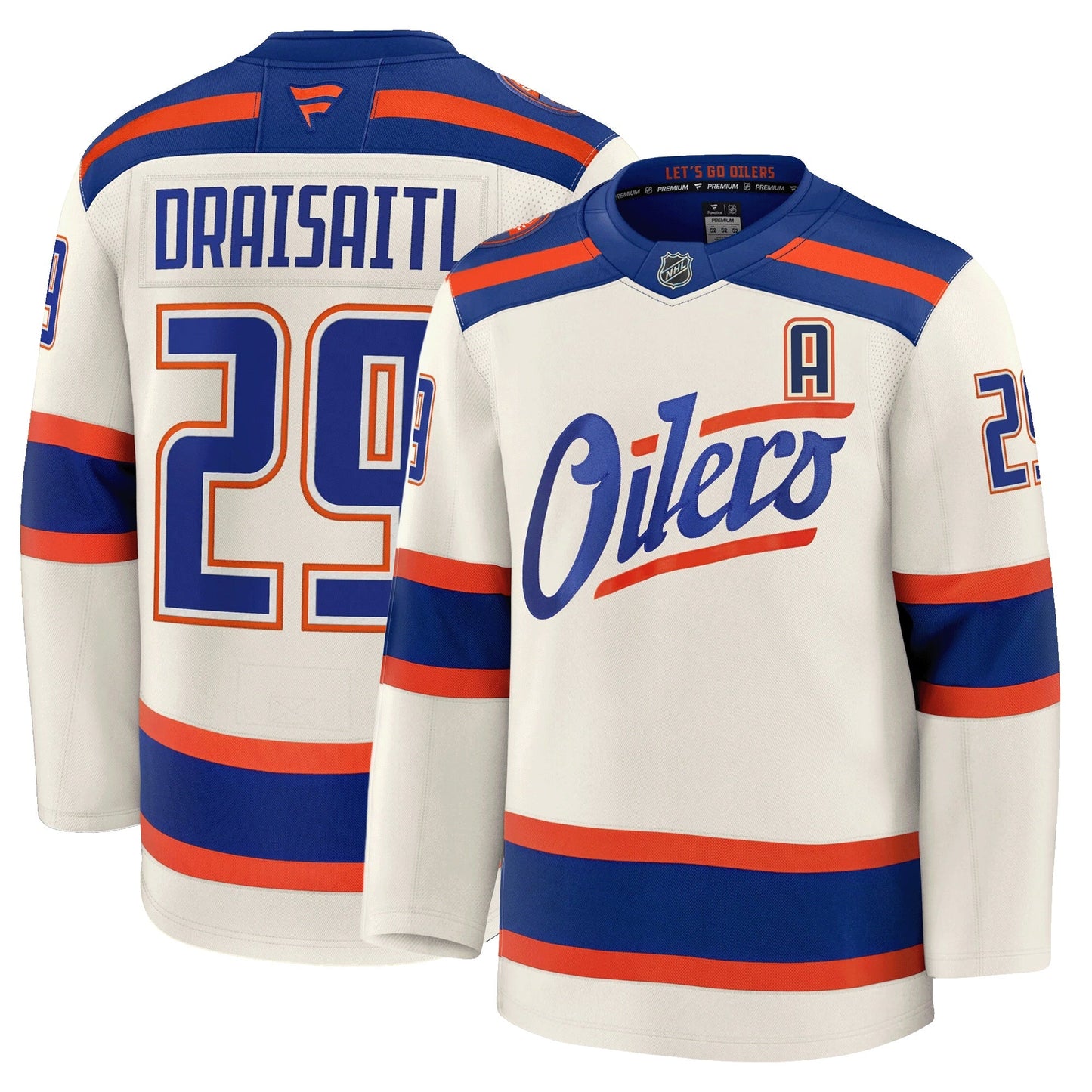 Leon Draisaitl Edmonton Oilers Fanatics Alternate Premium Jersey