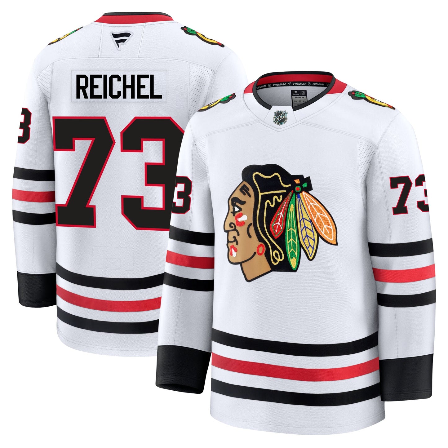 Lukas Reichel Chicago Blackhawks Fanatics Premium Away Jersey