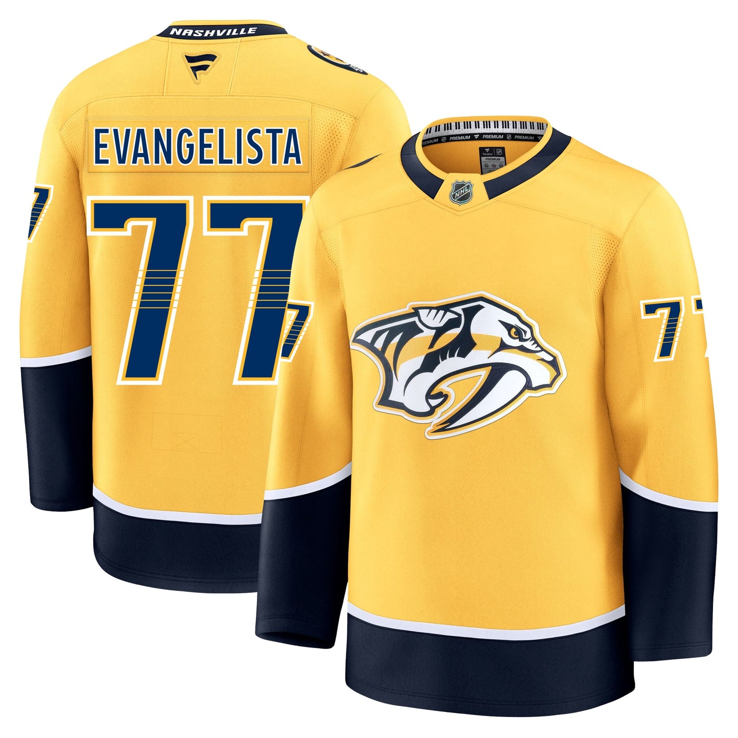 Luke Evangelista Nashville Predators Fanatics Premium Home Jersey