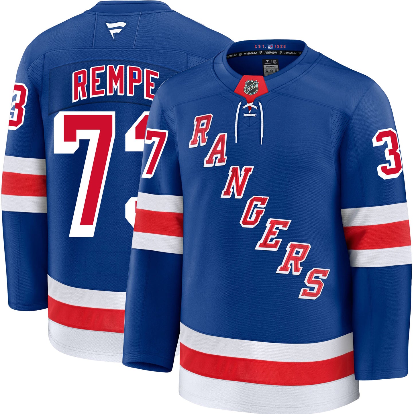 Matt Rempe New York Rangers Fanatics Premium Home Jersey