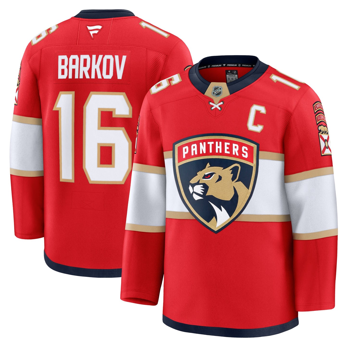 Aleksander Barkov Florida Panthers Fanatics Red Home Premium Jersey