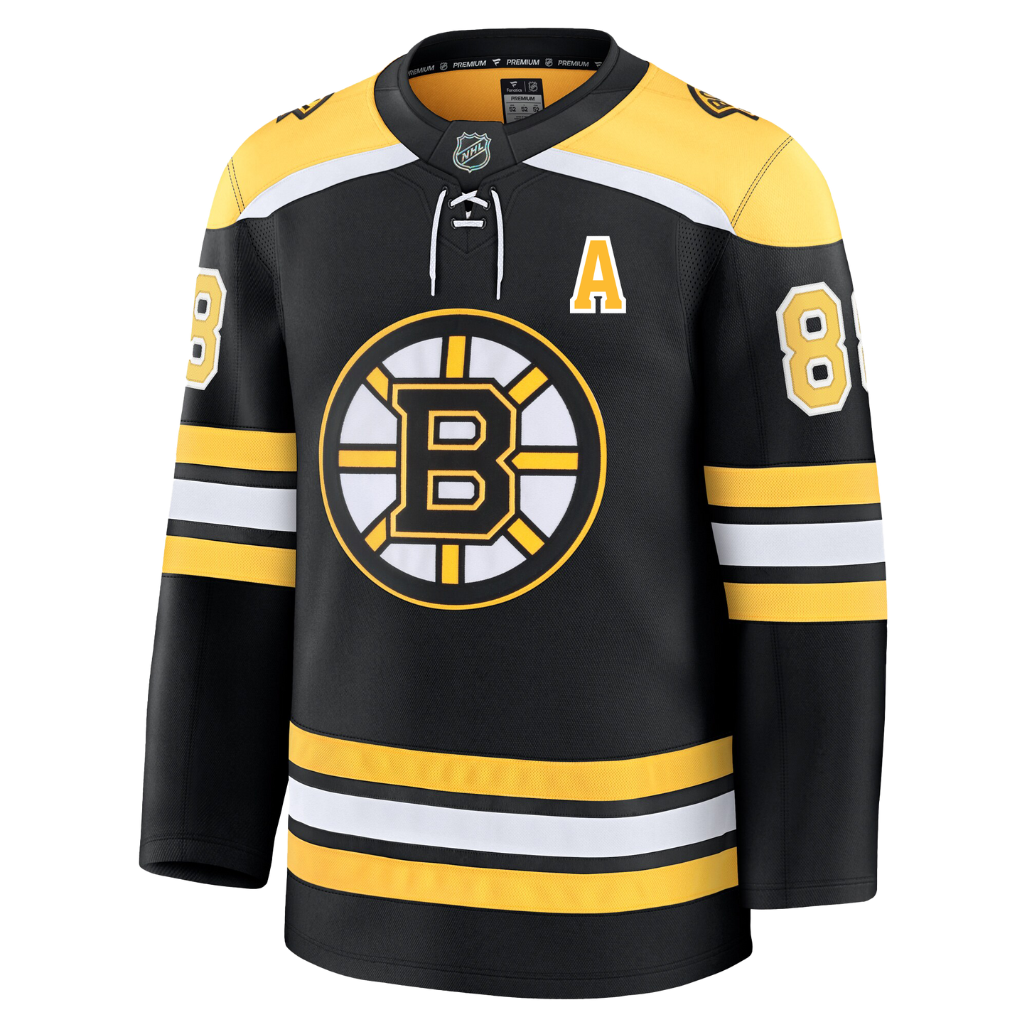 David Pastrnak Boston Bruins 2024 Fanatics Premium Official NHL HOME Jersey