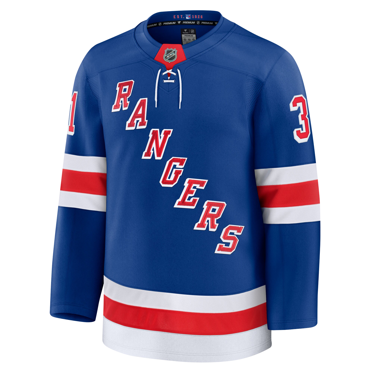 Igor Shesterkin New York Rangers 2024 Fanatics Premium Official NHL HOME Jersey