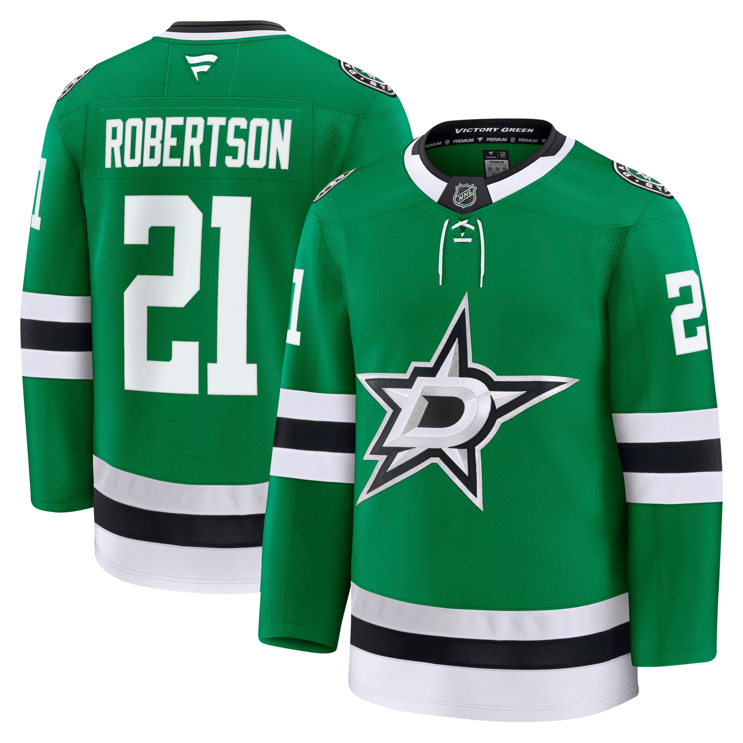 Jason Robertson Dallas Stars 2024 Fanatics Premium Official NHL HOME Jersey