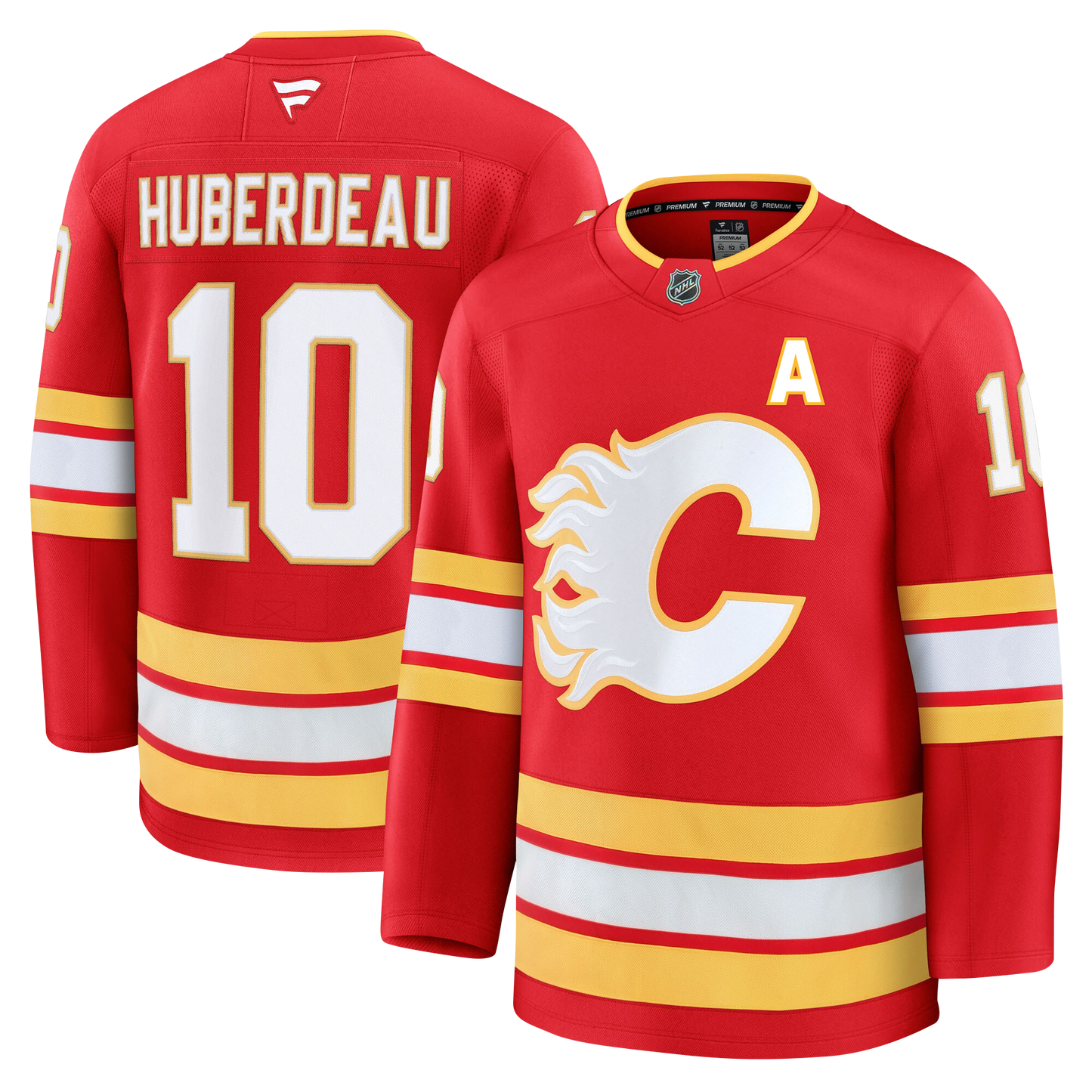 Jonathan Huberdeau Calgary Flames Fanatics Premium Home Jersey