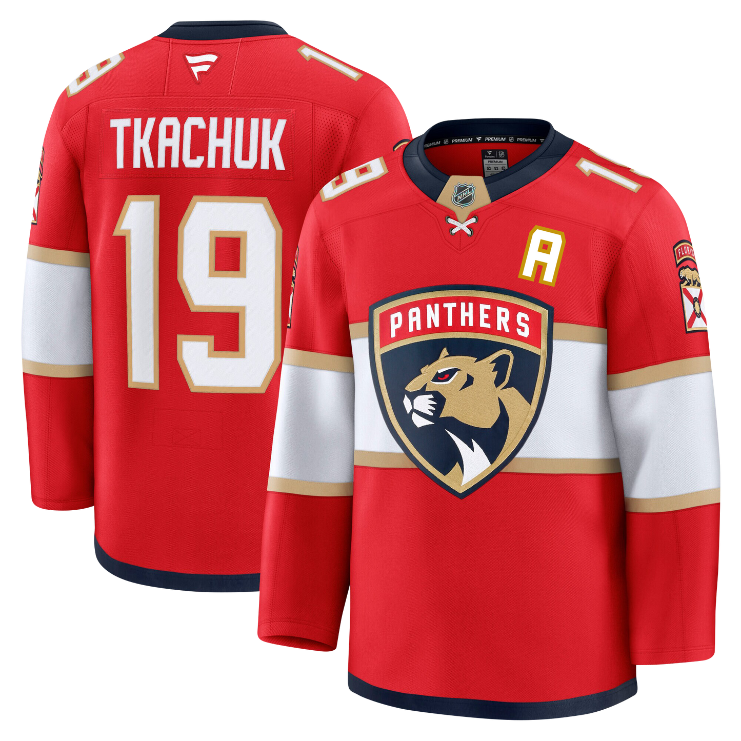 Matthew Tkachuk Florida Panthers Fanatics Red Home Premium Jersey