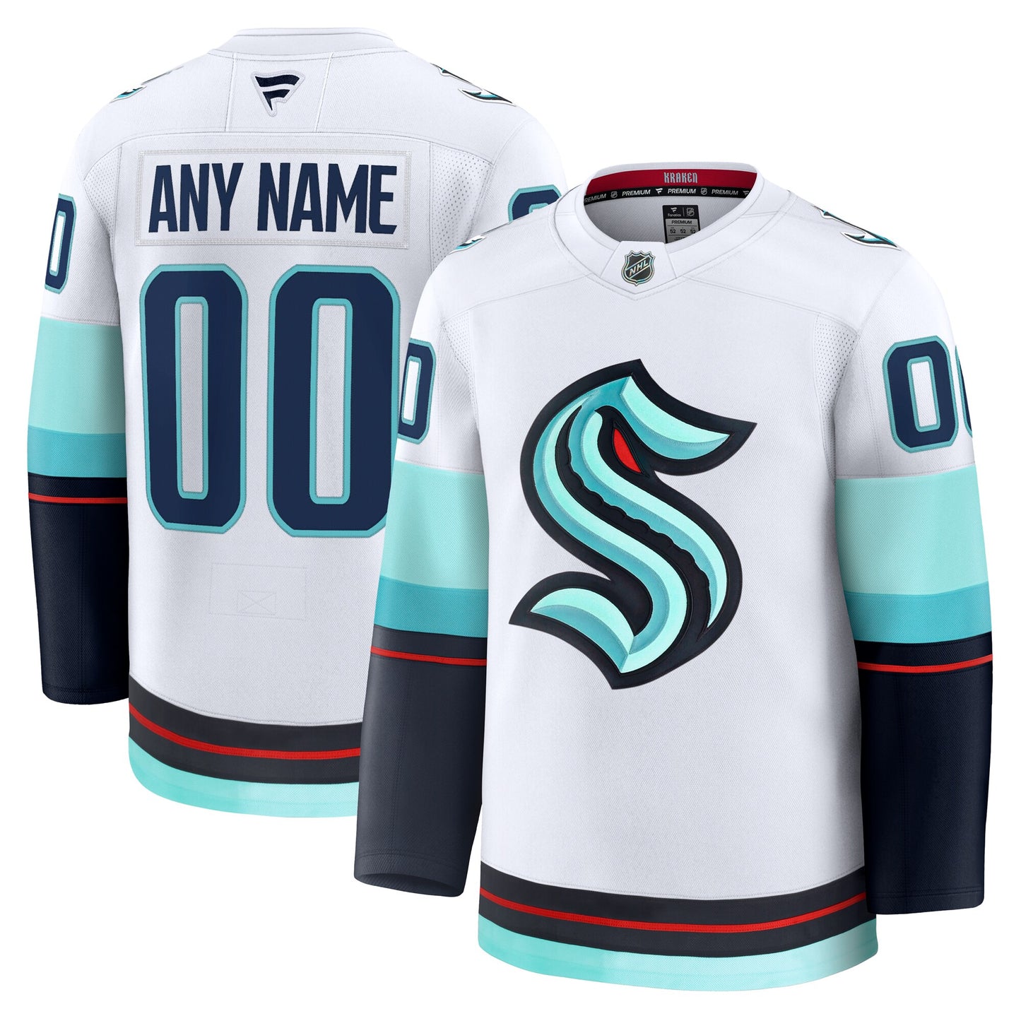 Customizable Seattle Kraken 2024 Fanatics Premium Official NHL AWAY Jersey