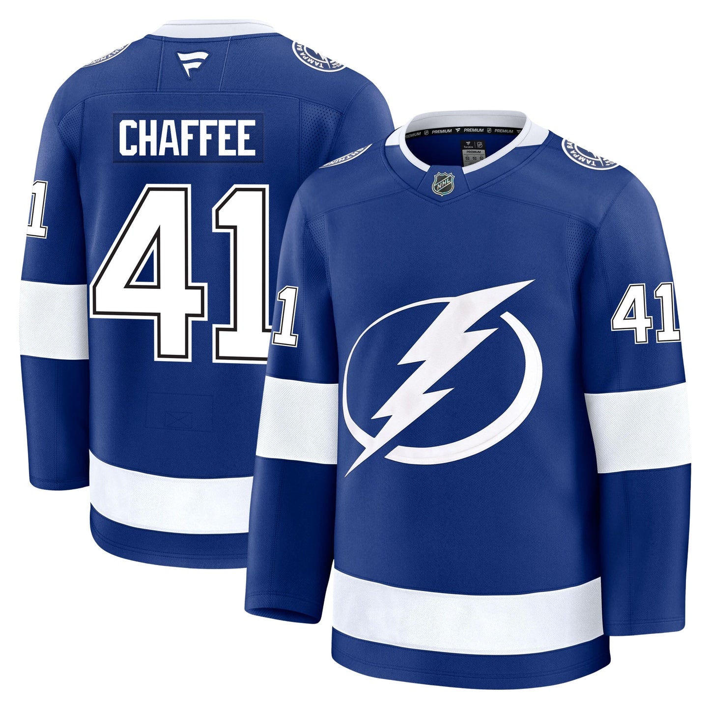 Mitchell Chaffee Tampa Bay Lightning Fanatics Premium Home Jersey