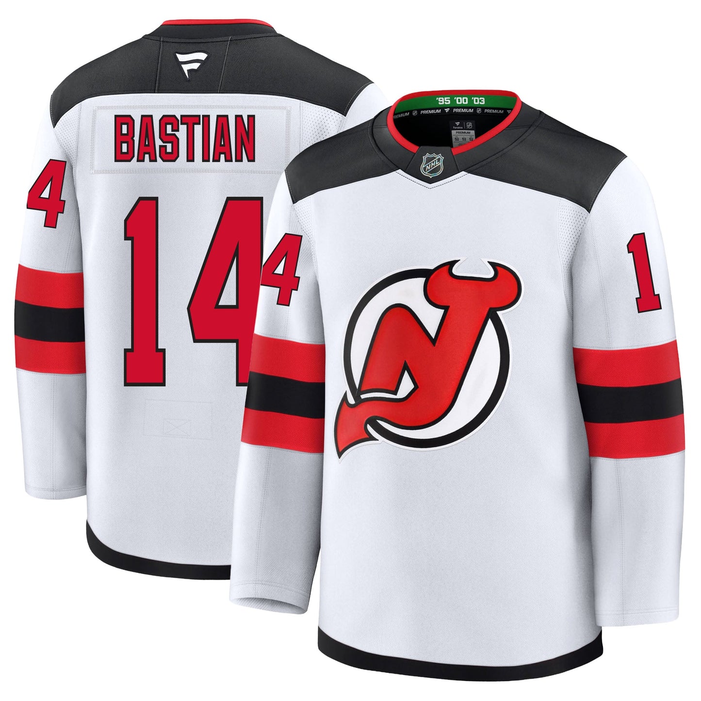 Nathan Bastian New Jersey Devils Fanatics Premium Away Jersey