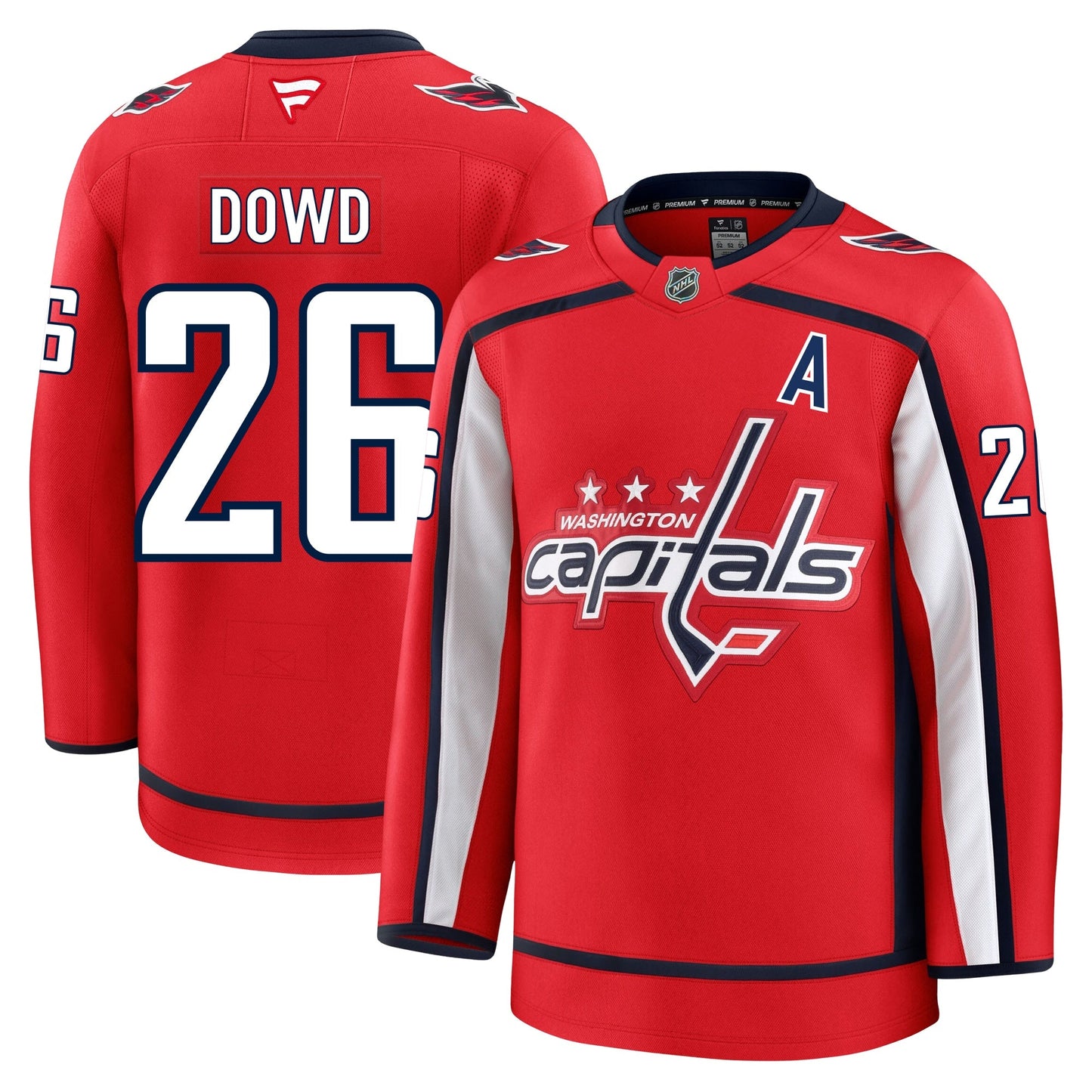 Nic Dowd Washington Capitals Fanatics Premium Home Jersey