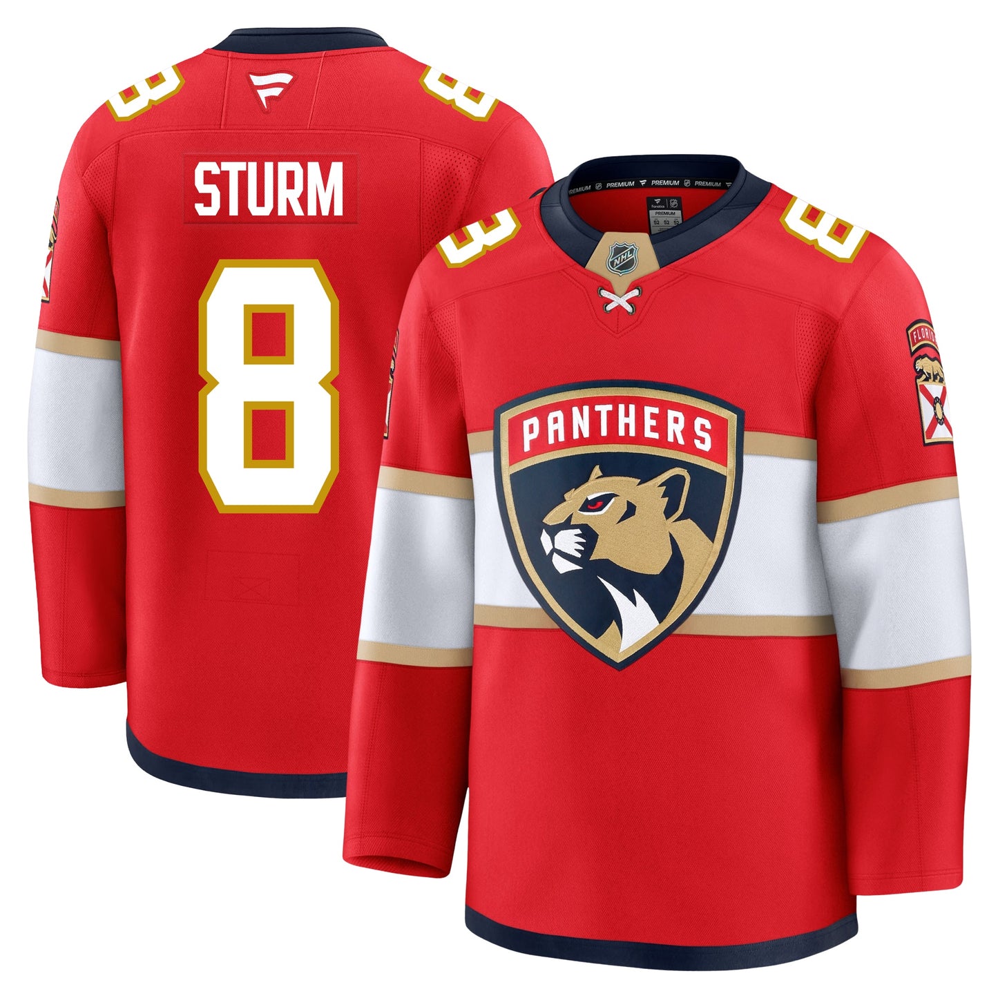 Nico Sturm Florida Panthers Fanatics Premium Home Jersey