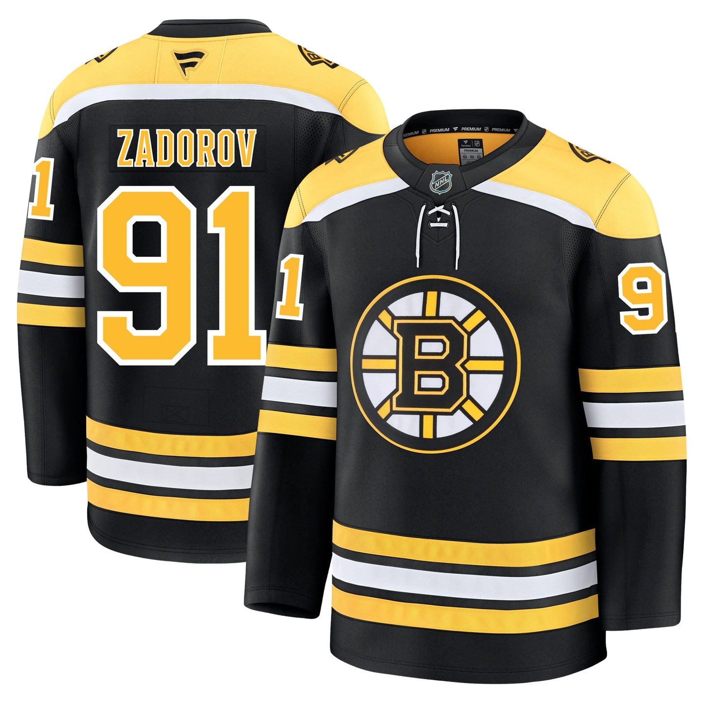 Nikita Zadorov Boston Bruins Fanatics Premium Home Jersey