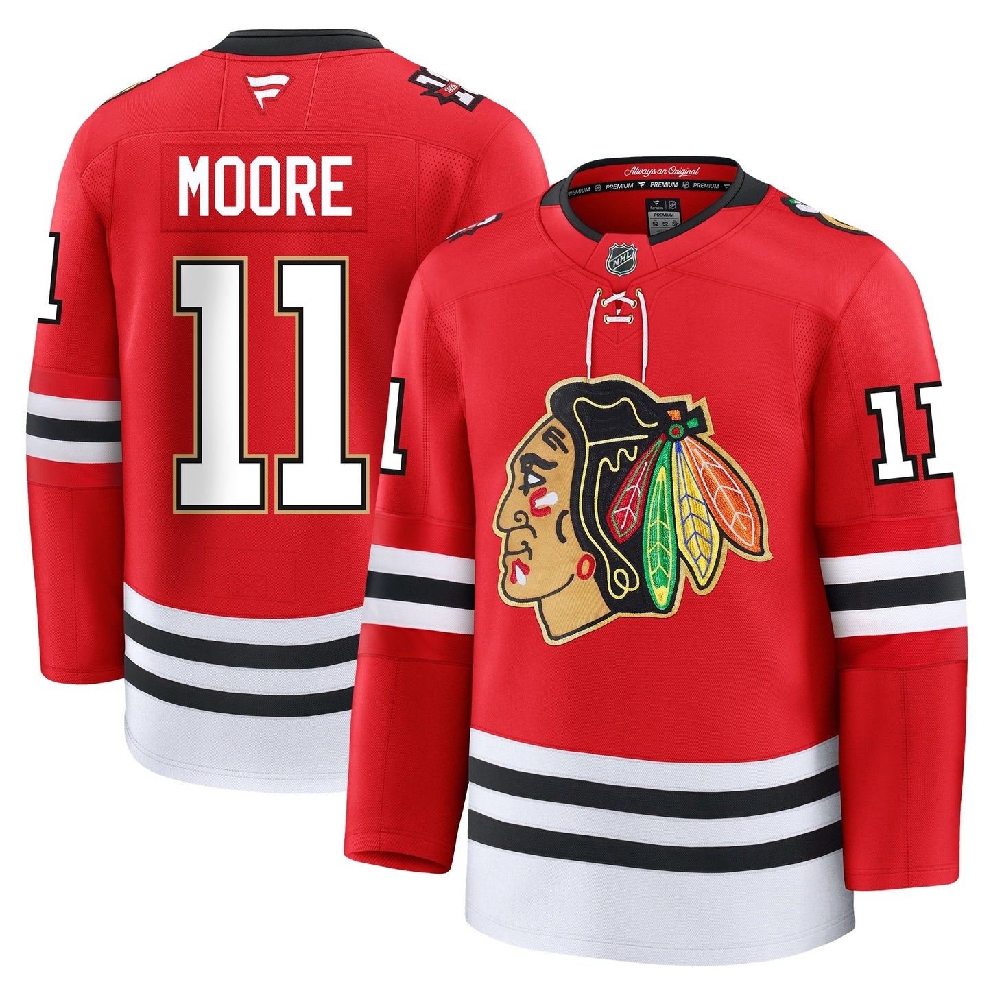 Oliver Moore Chicago Blackhawks Fanatics Centennial Premium Jersey
