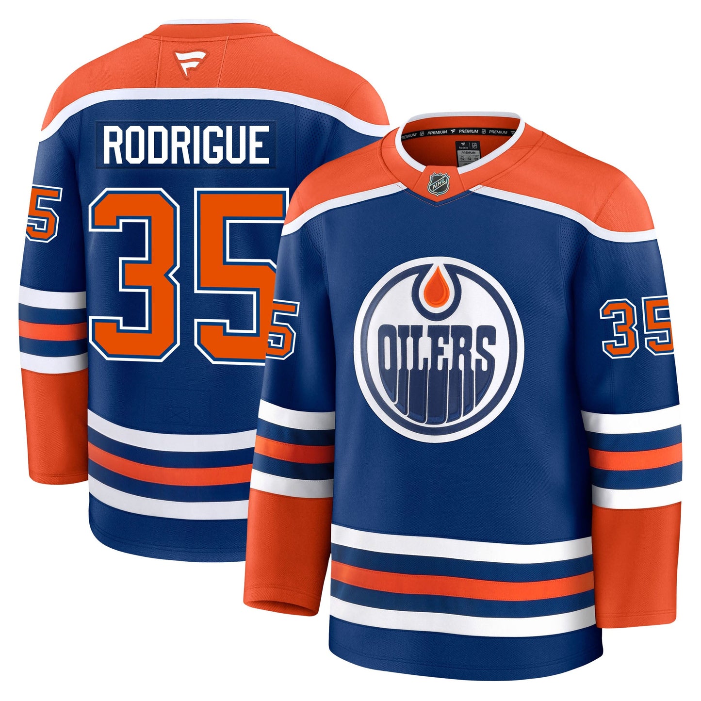 Olivier Rodrigue Edmonton Oilers Fanatics Premium Home Jersey
