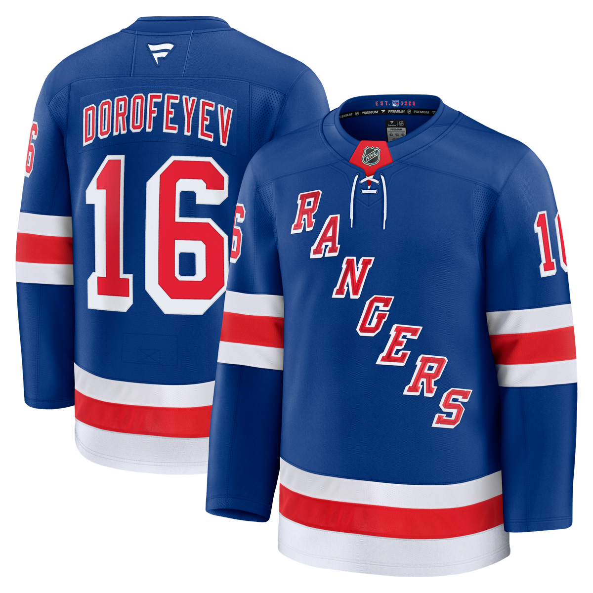 Pavel Dorofeyev New York Rangers Fanatics Premium Home Jersey