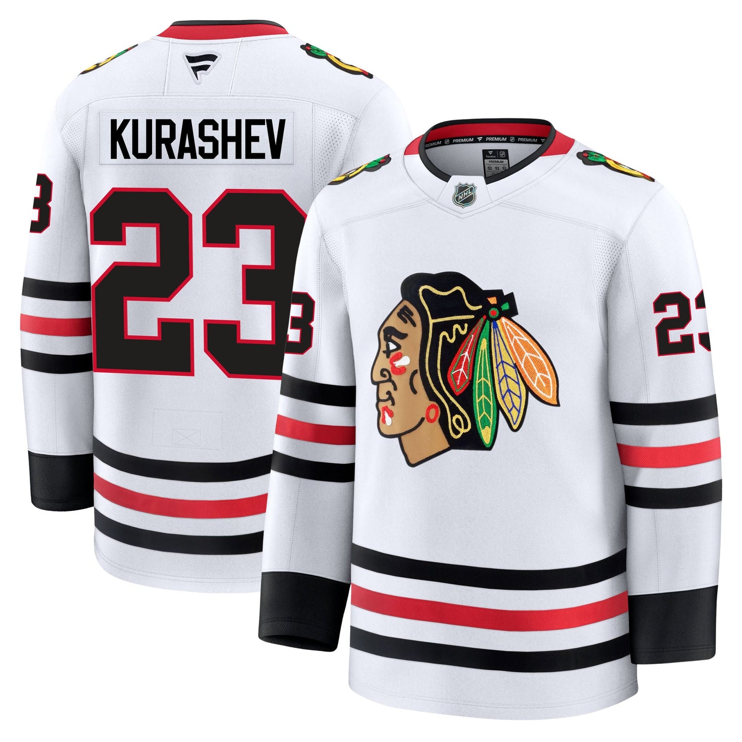 Philipp Kurashev Chicago Blackhawks Fanatics Premium Away Jersey
