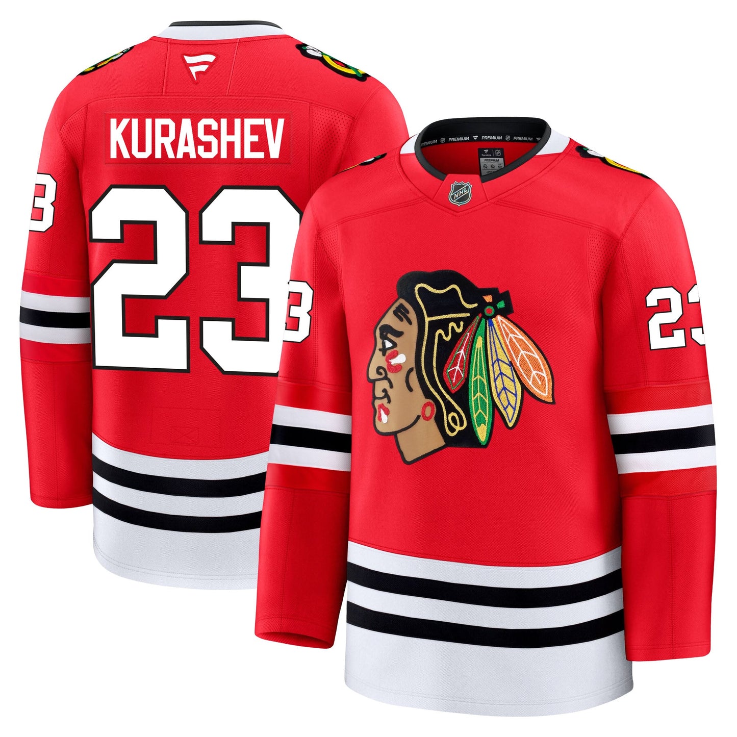 Philipp Kurashev Chicago Blackhawks Fanatics Premium Home Jersey
