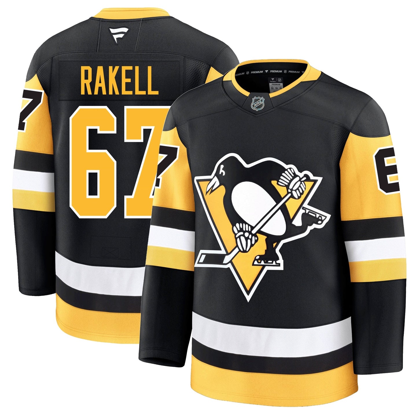Rickard Rakell Pittsburgh Penguins Fanatics Premium Home Jersey