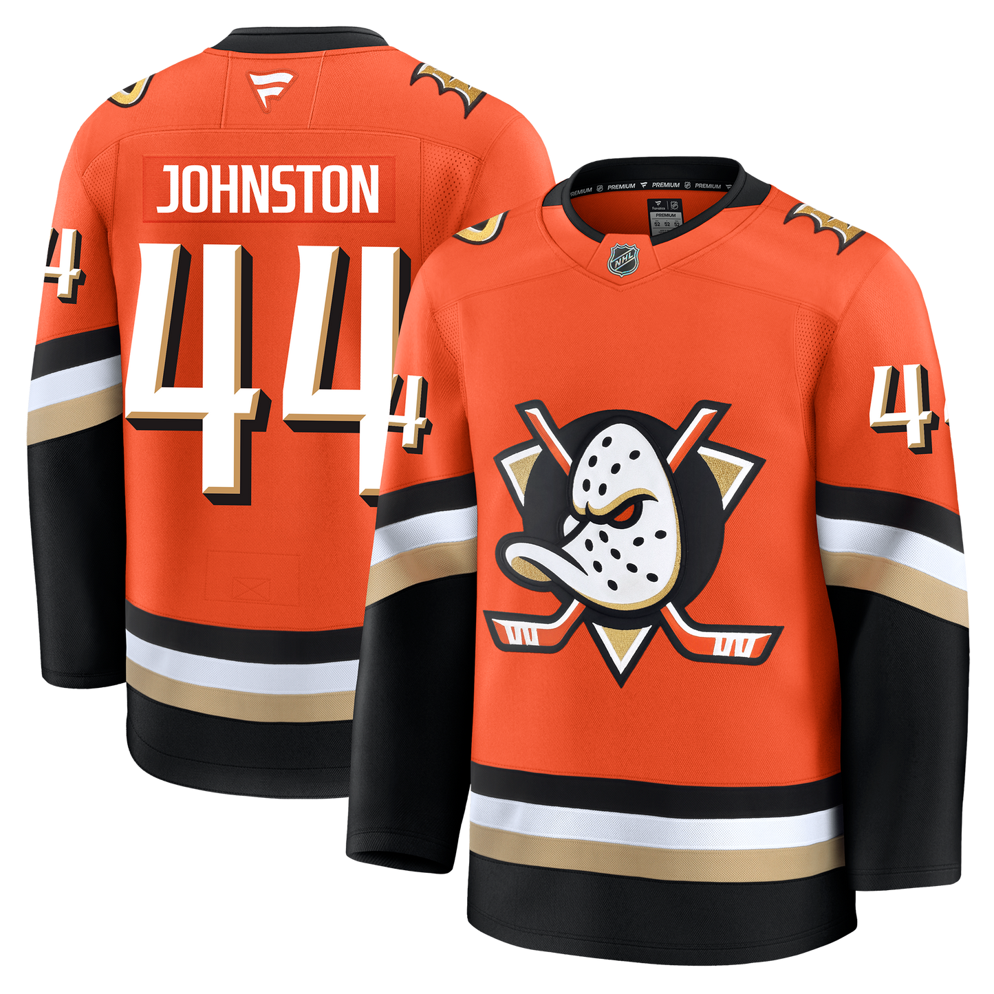Ross Johnston Anaheim Ducks Fanatics Premium Home Jersey