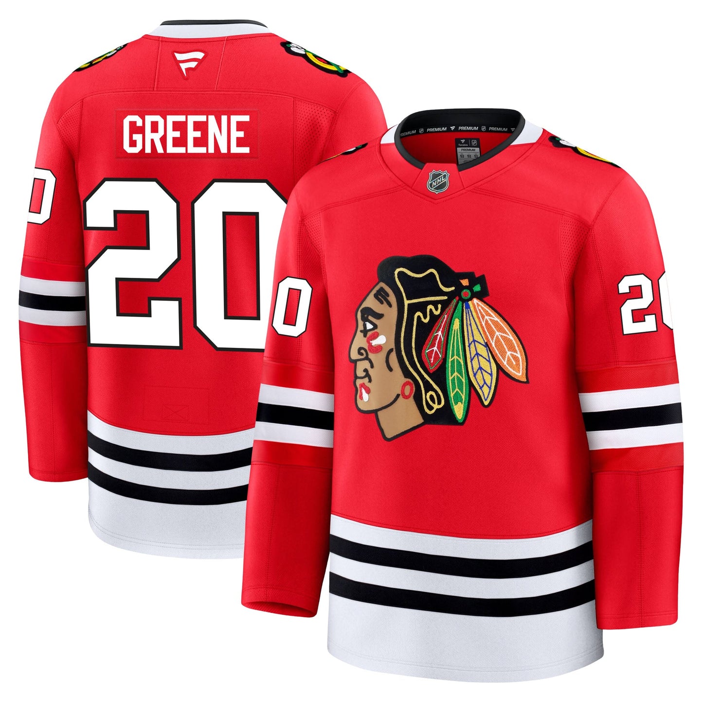 Ryan Greene Chicago Blackhawks Fanatics Premium Home Jersey
