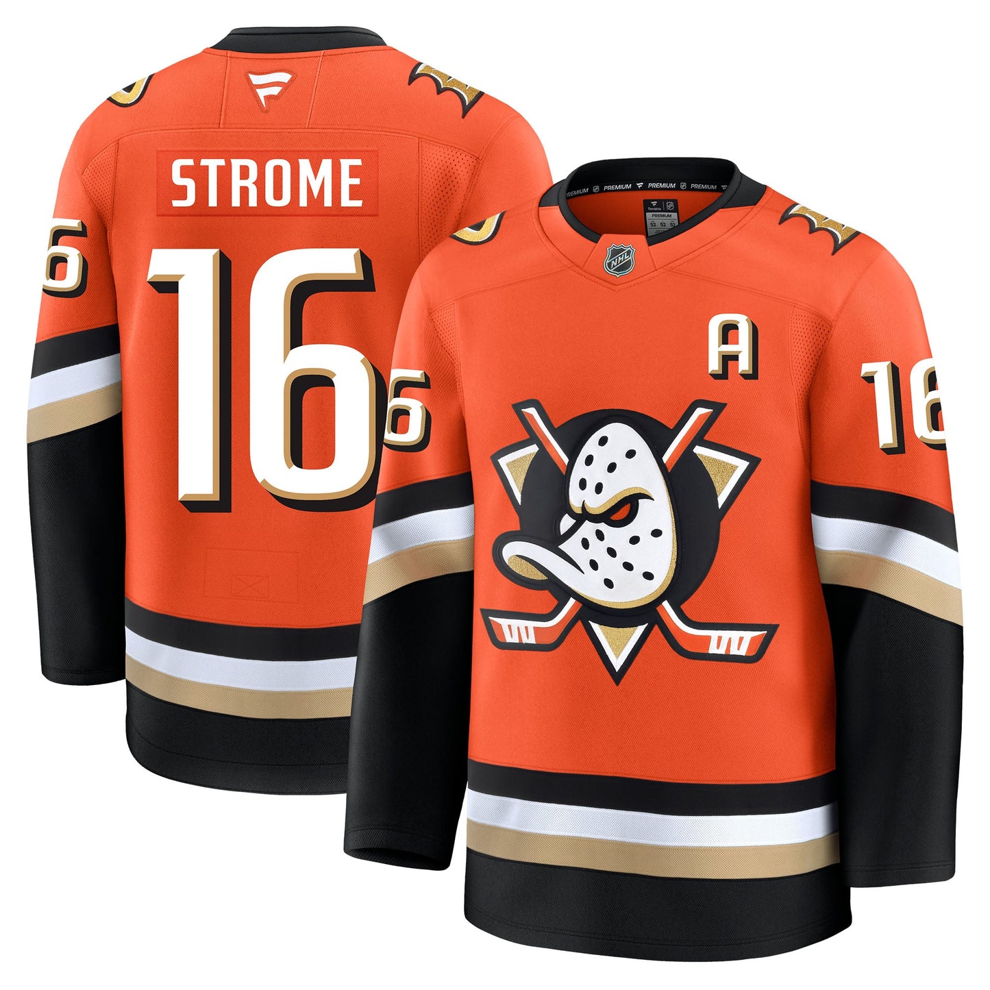 Ryan Strome Anaheim Ducks Fanatics Premium Home Jersey