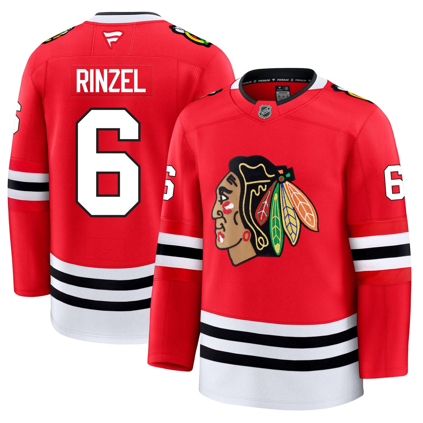 Sam Rinzel Chicago Blackhawks Fanatics Premium Home Jersey