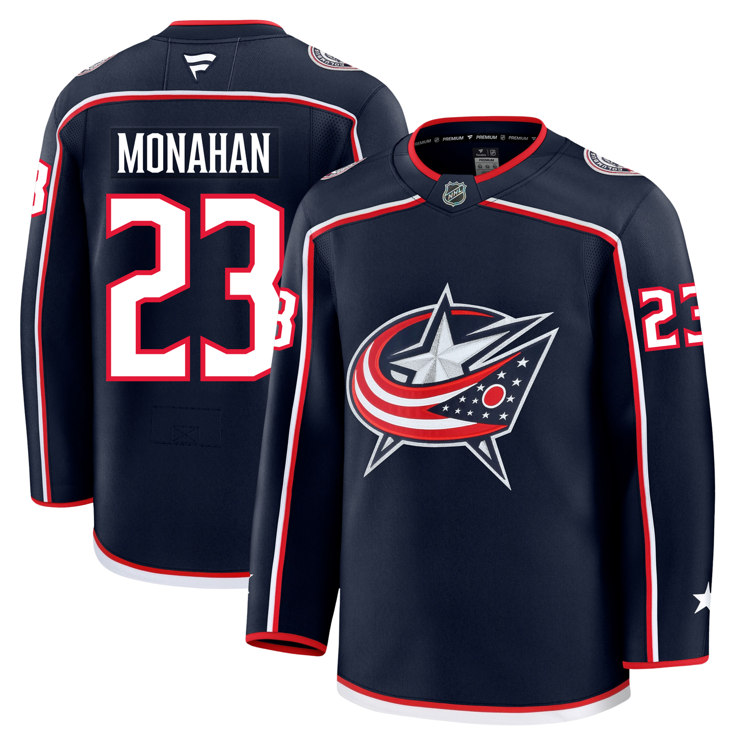 Sean Monahan Columbus Blue Jackets Fanatics Premium Home Jersey