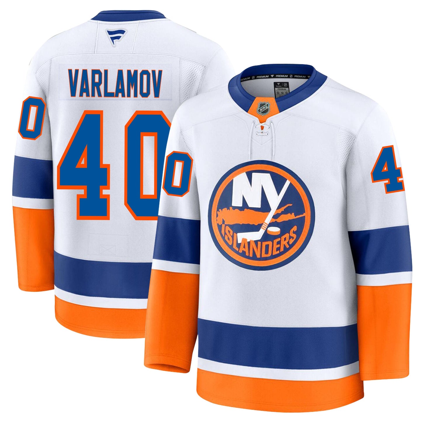 Semyon Varlamov New York Islanders Fanatics Premium Away Jersey