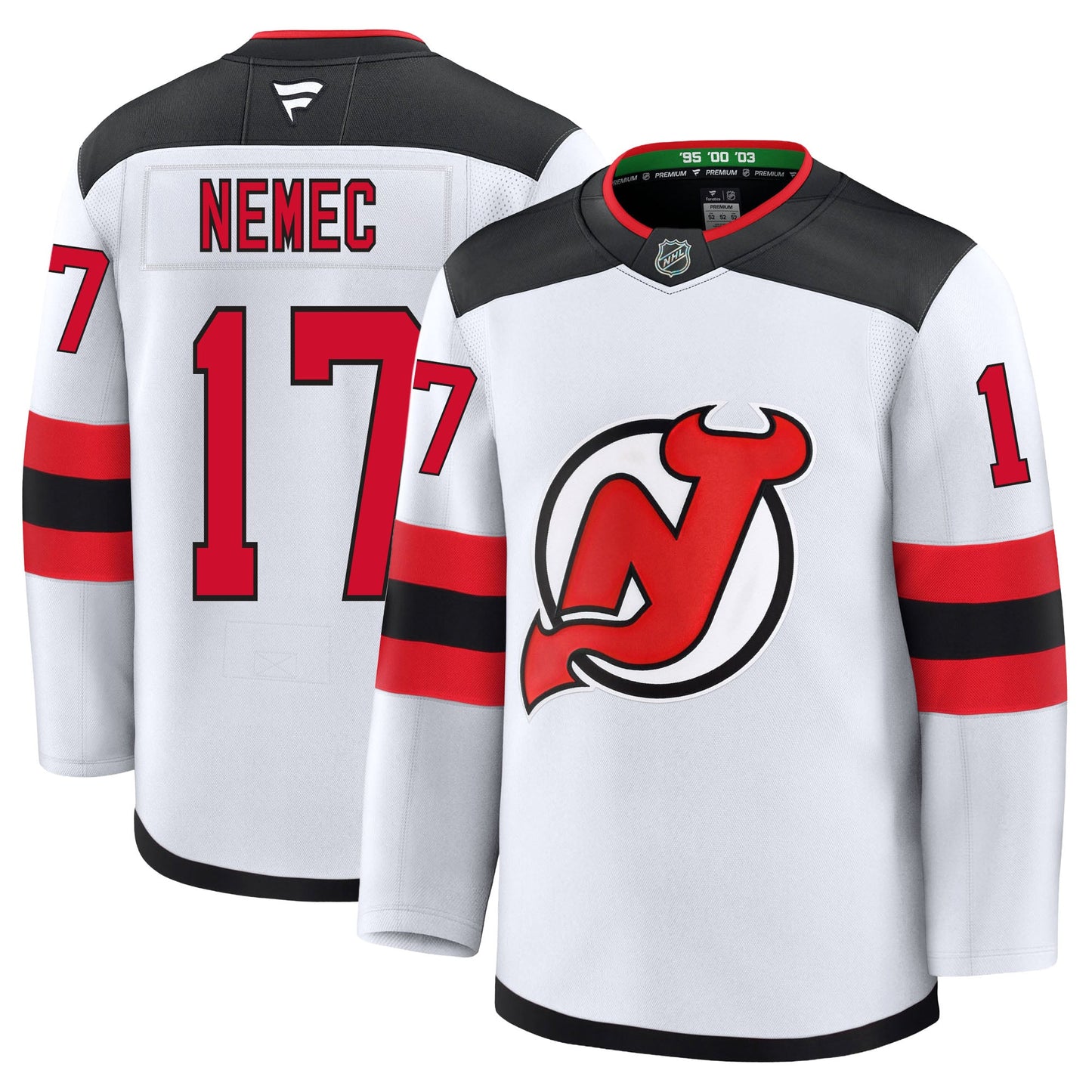 Simon Nemec New Jersey Devils Fanatics Premium Away Jersey