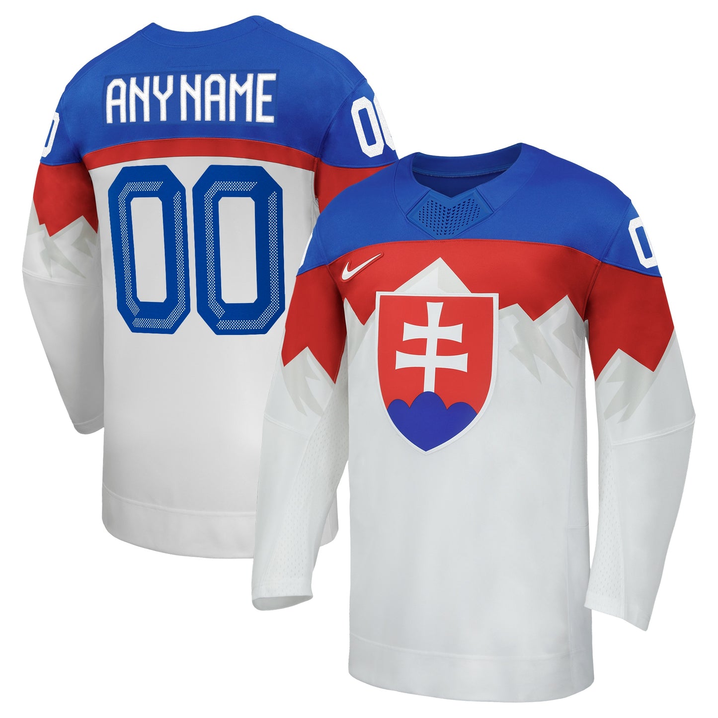 Customizable Team Slovakia 2026 Nike White Replica Jersey