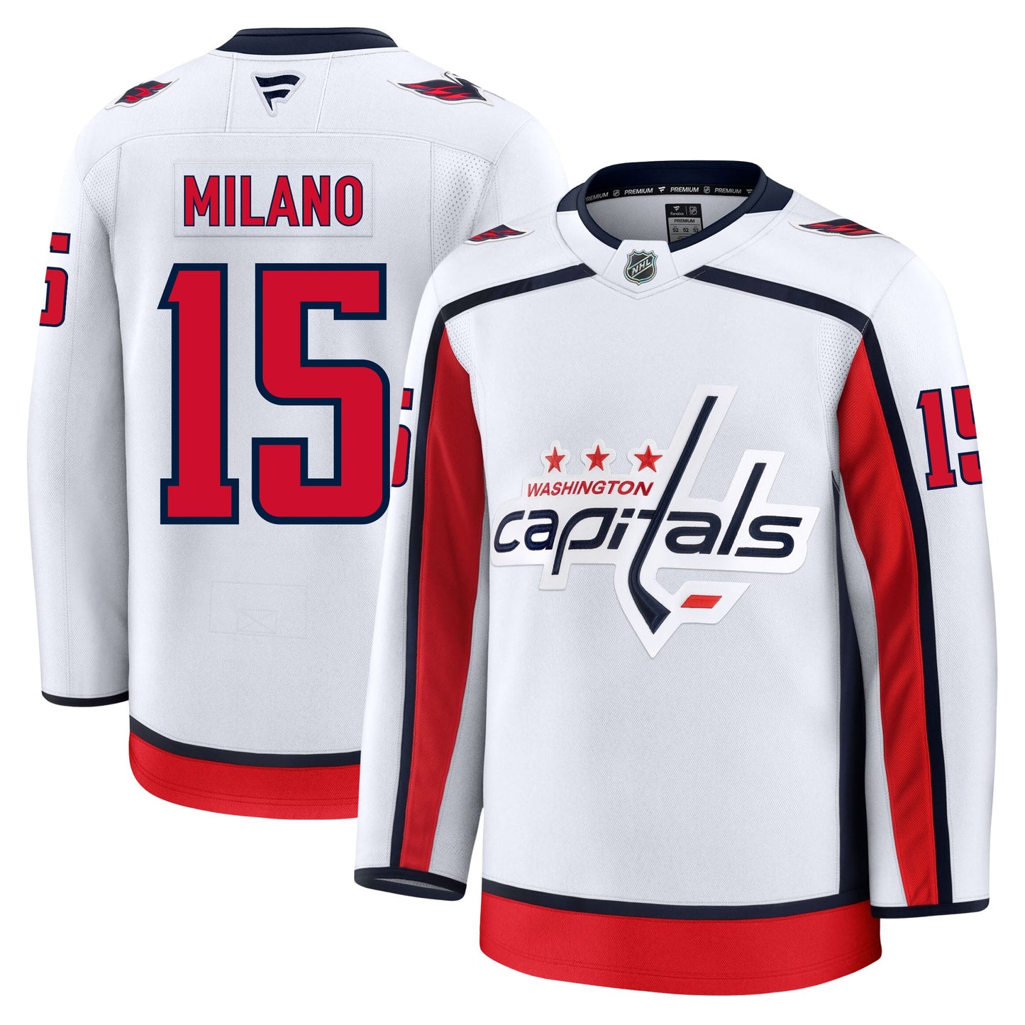 Sonny Milano Washington Capitals Fanatics Premium Away Jersey