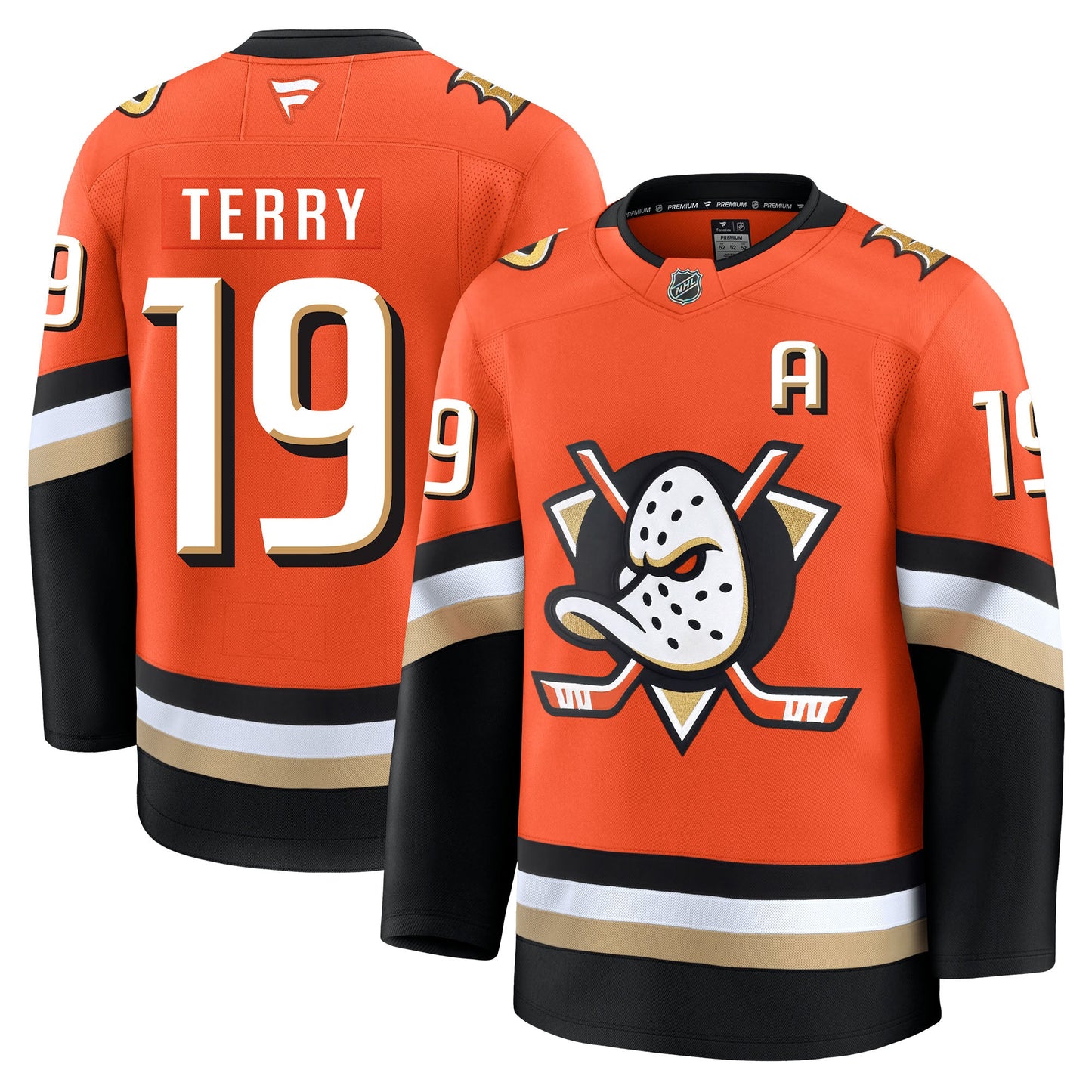 Troy Terry Anaheim Ducks Fanatics Premium Home Jersey