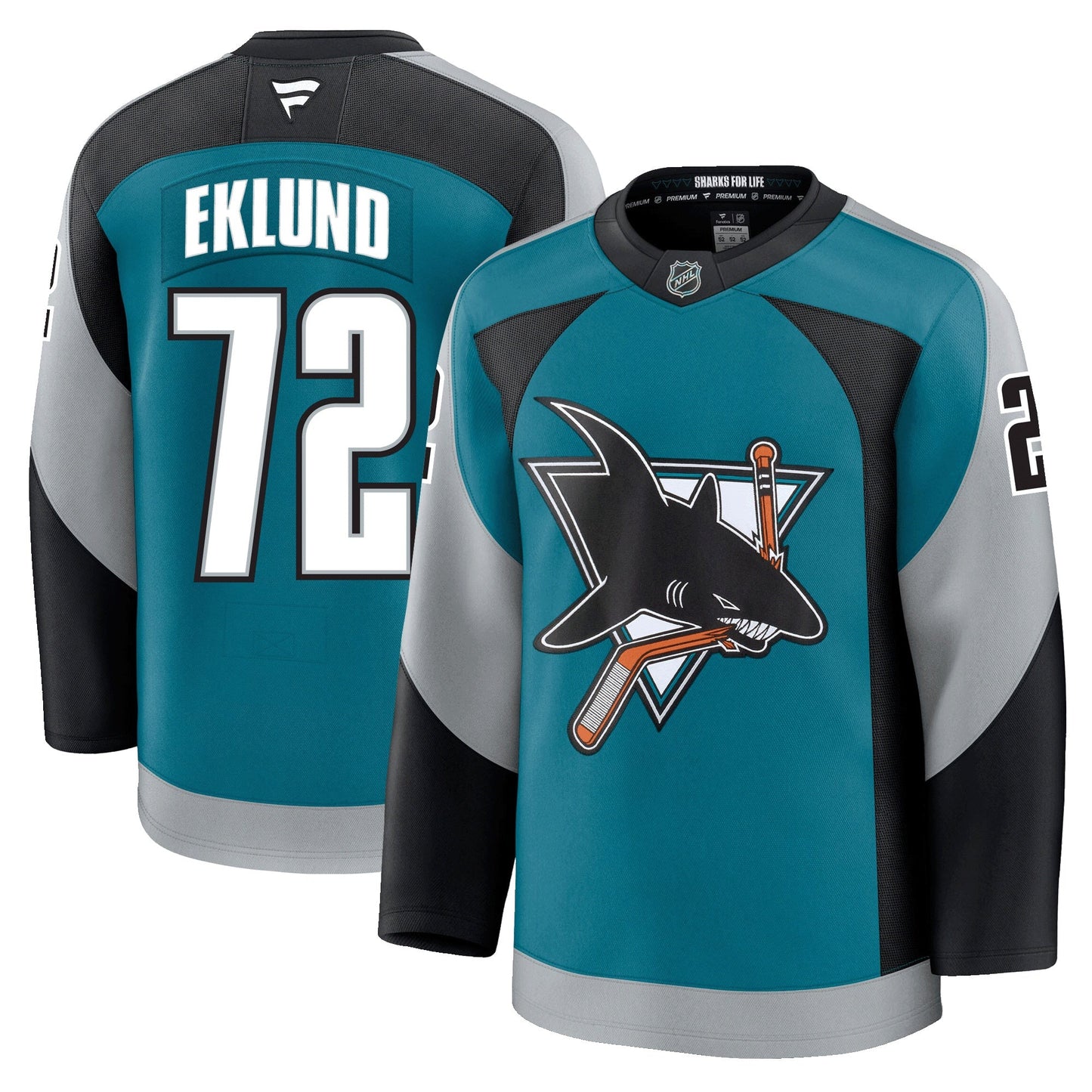 William Eklund San Jose Sharks Fanatics Alternate Premium Jersey