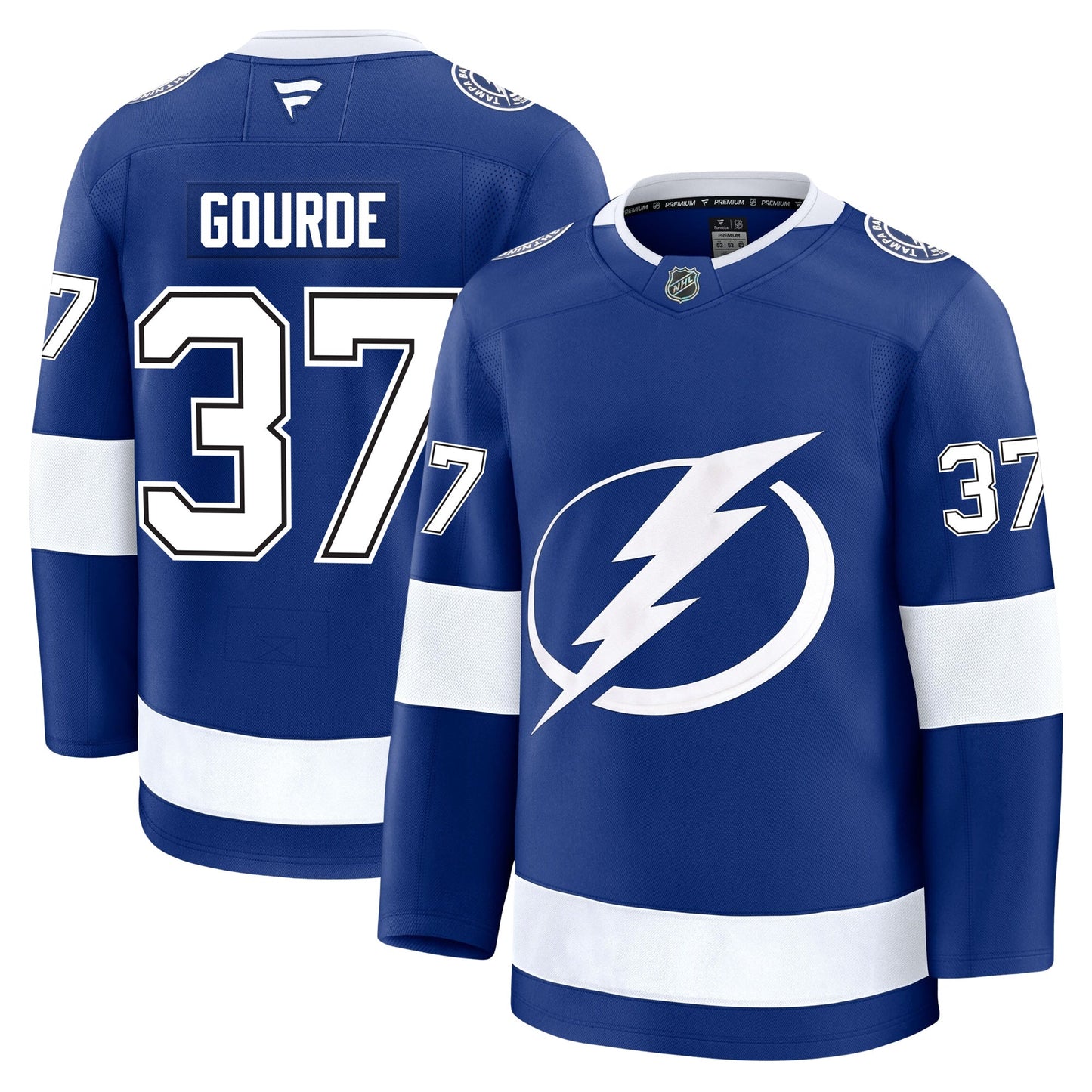 Yanni Gourde Tampa Bay Lightning Fanatics Premium Home Jersey