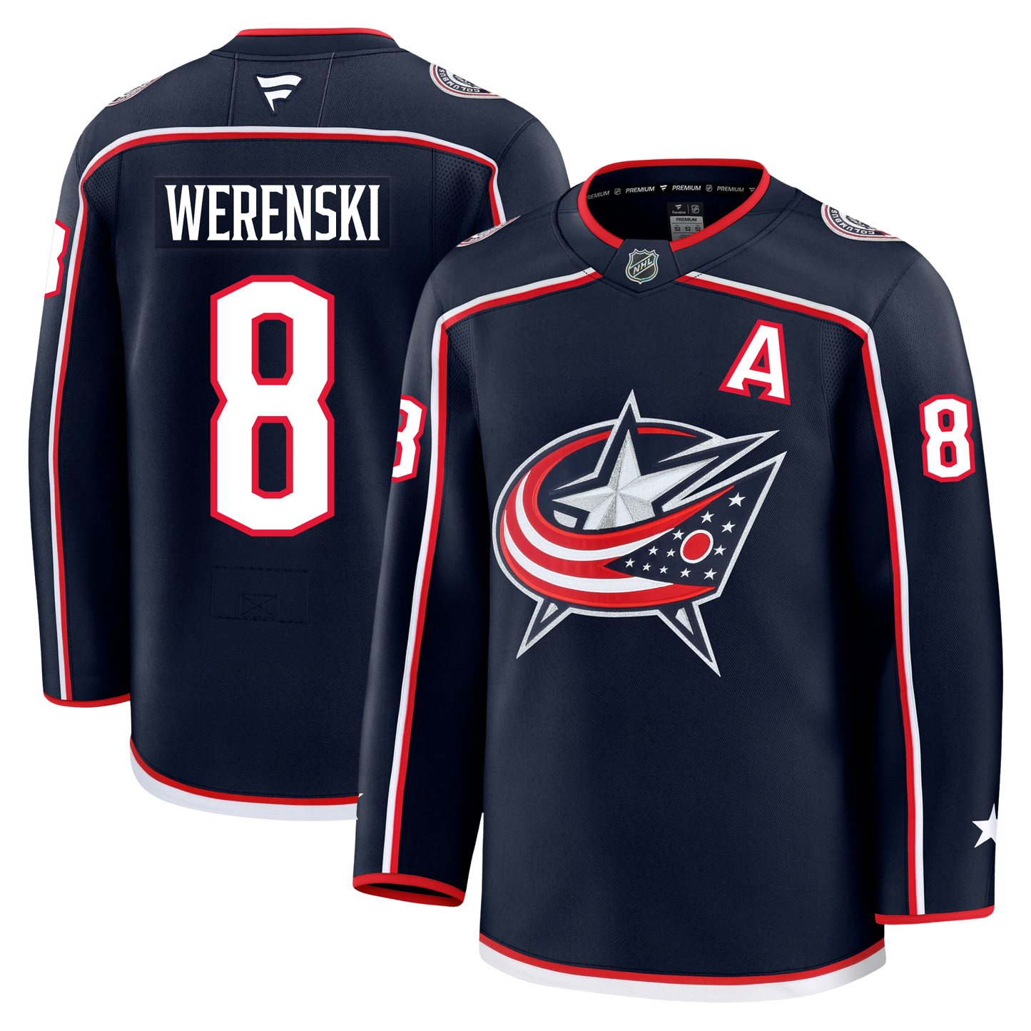 Zach Werenski Columbus Blue Jackets Fanatics Premium Home Jersey