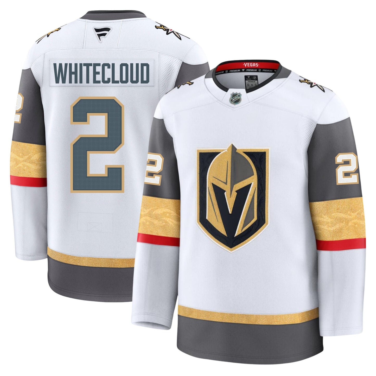 Zach Whitecloud Vegas Golden Knights Fanatics Premium Away Jersey