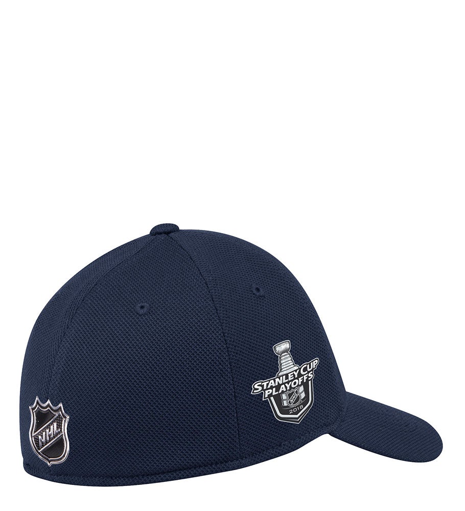 Washington Capitals Adidas Official Playoff Flex Cap with 2018 Stanley Cup Patch