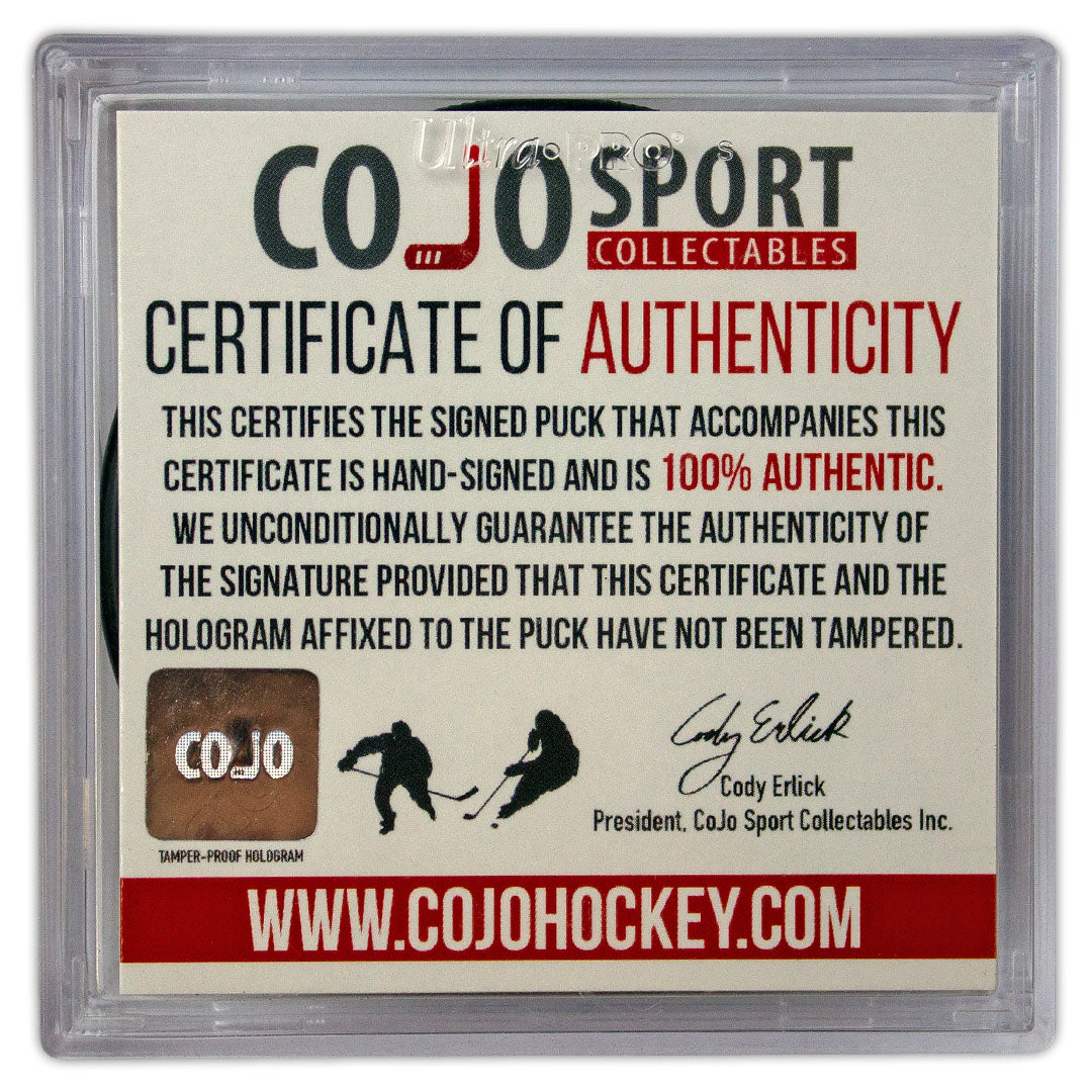 COJO 2023 NY Rangers Adam Fox Autographed Official - Puck