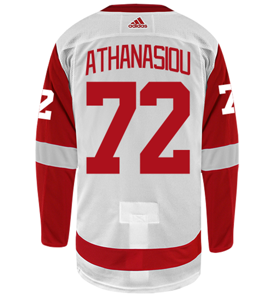 Andreas Athanasiou Detroit Red Wings Adidas Authentic Away NHL Hockey Jersey