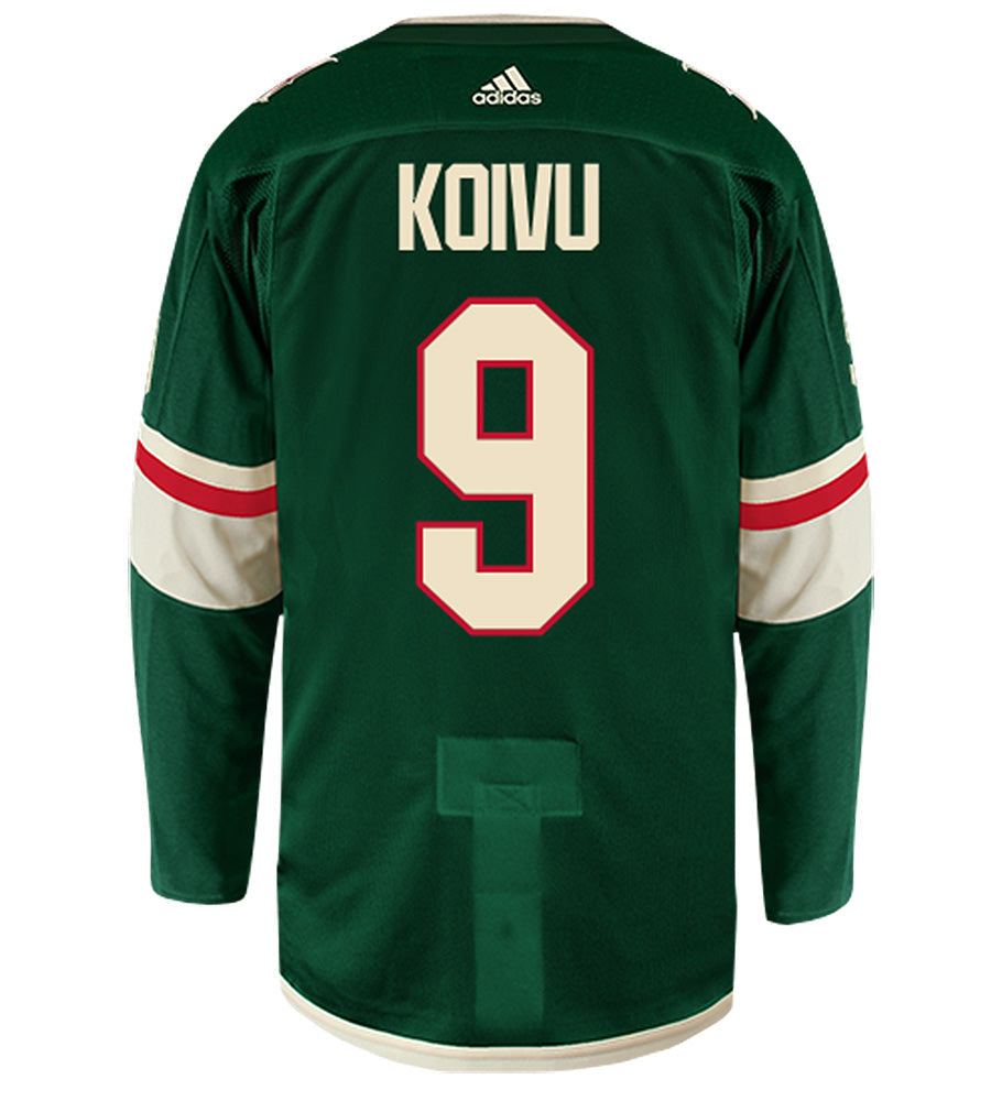 Mikko Koivu Minnesota Wild Adidas Authentic Home NHL Hockey Jersey