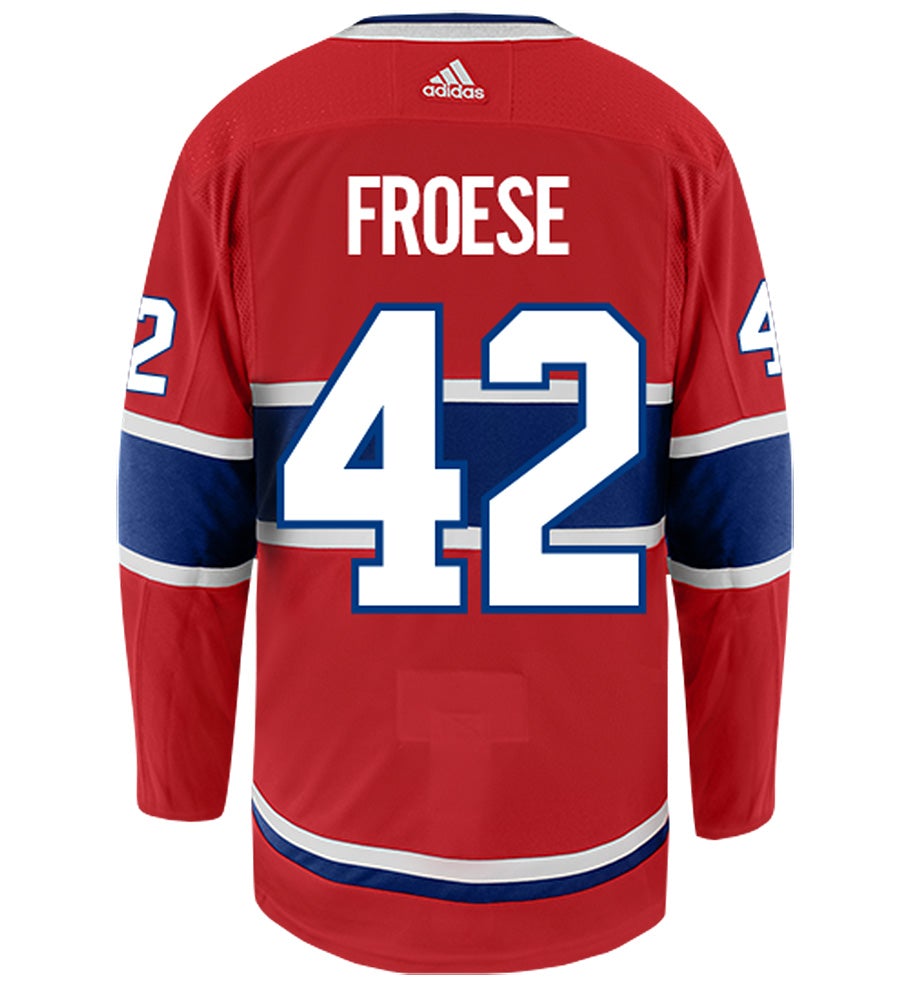 Byron Froese Montreal Canadiens Adidas Authentic Home NHL Hockey Jersey
