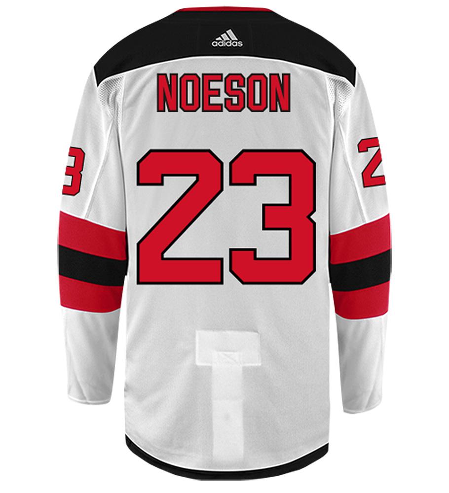 Stefan Noesen New Jersey Devils Adidas Authentic Away NHL Hockey Jersey